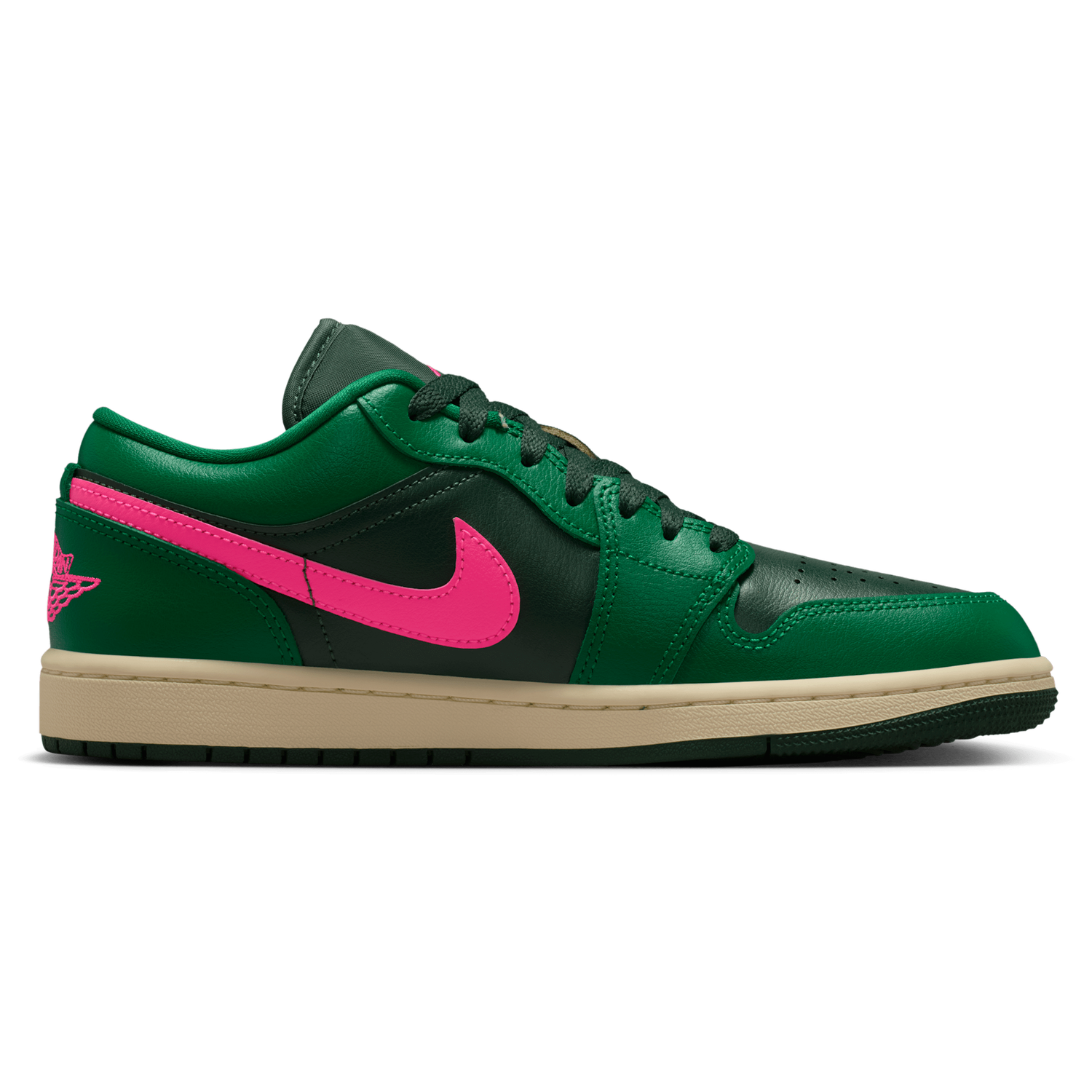 Jordan AJ 1 Low - Women's - Malachite/Pink Blast/Fir