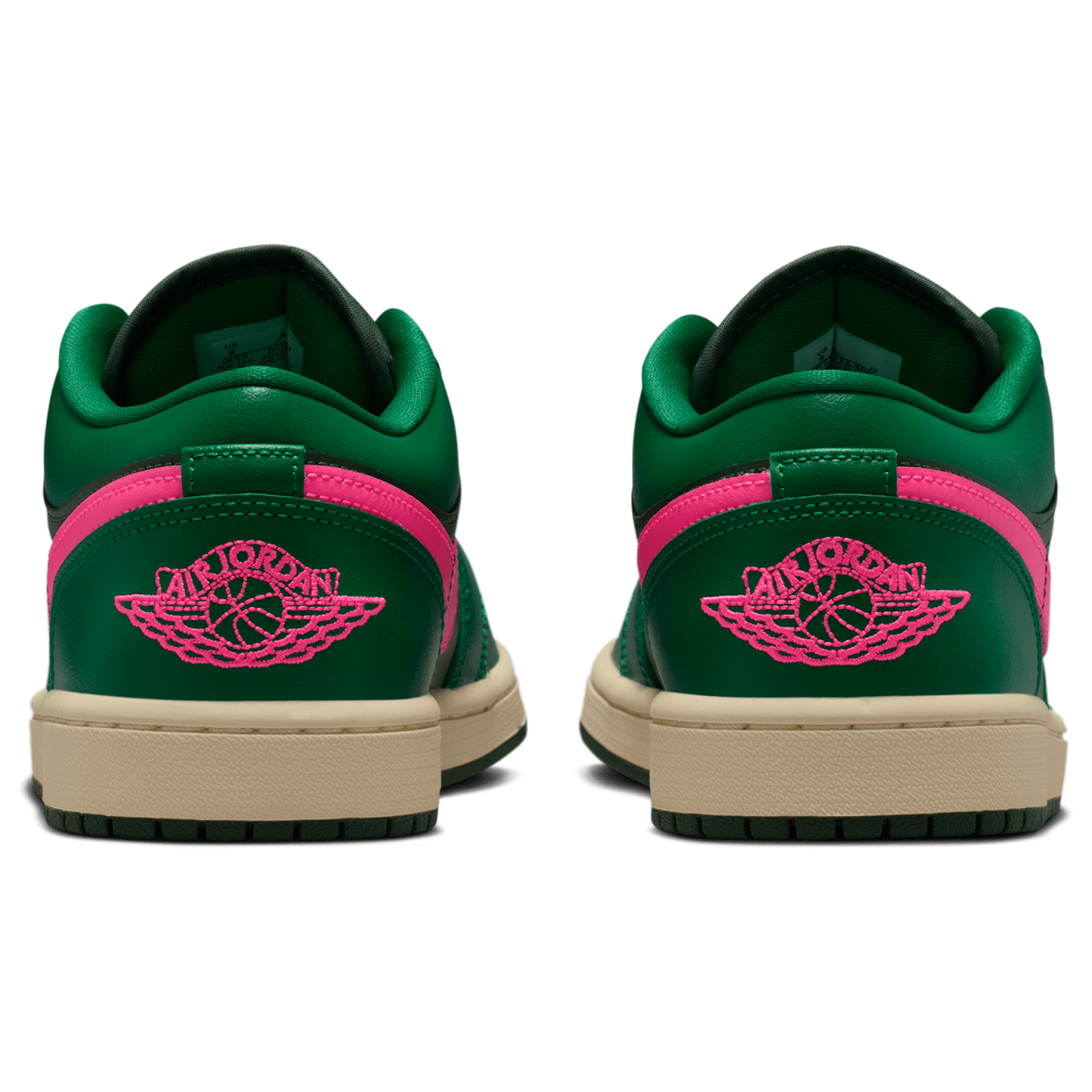 Jordan AJ 1 Low - Women's - Malachite/Pink Blast/Fir