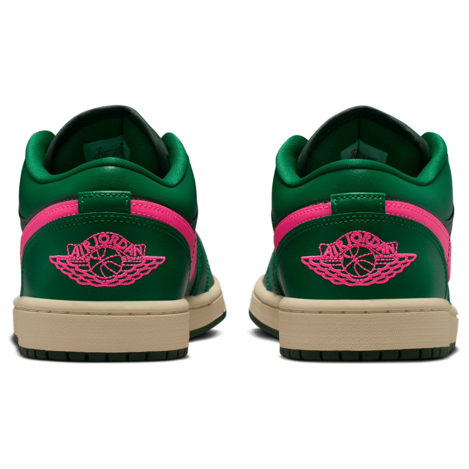 Jordan AJ 1 Low - Women's - Malachite/Pink Blast/Fir