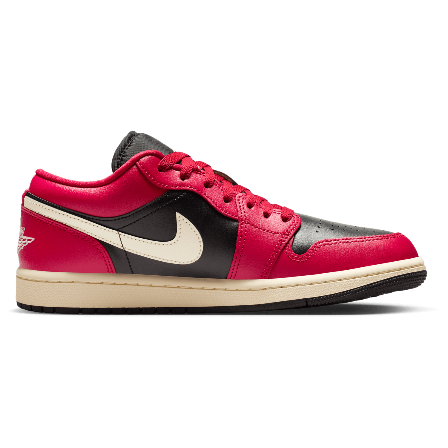 Jordan AJ 1 Low - Women's - Black/Mystic Hibiscus/Coconut Milk