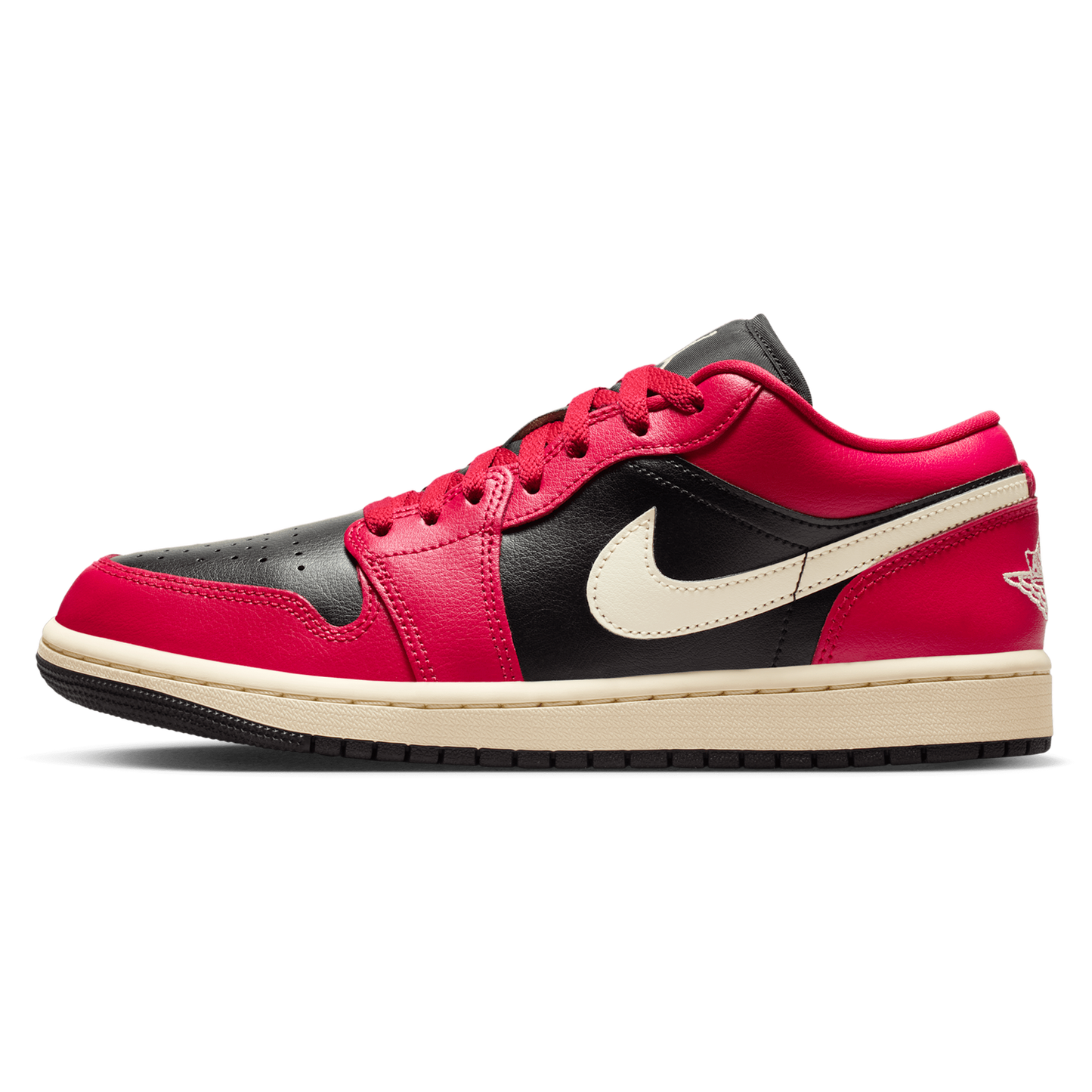 Jordan AJ 1 Low - Women's - Black/Mystic Hibiscus/Coconut Milk