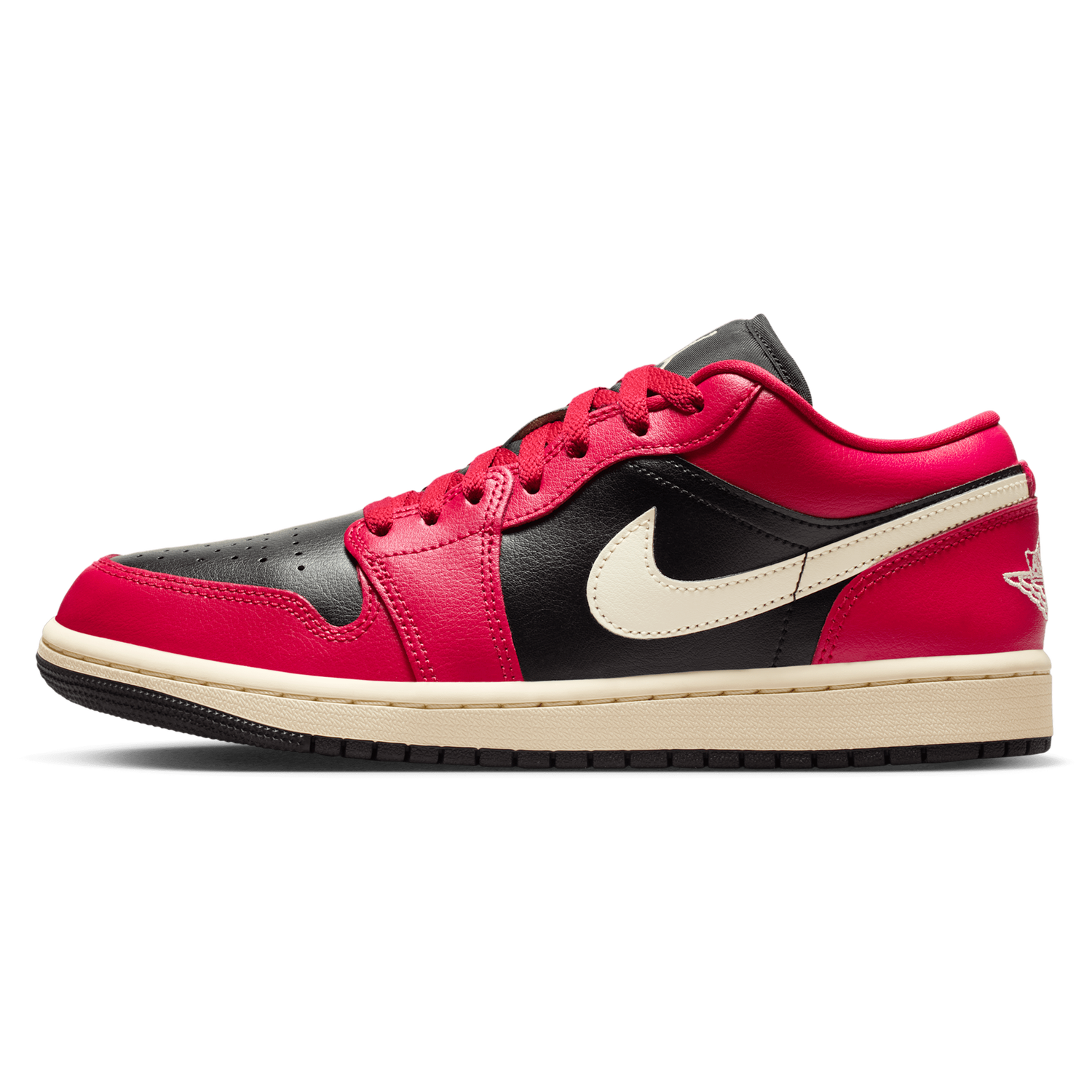 Jordan AJ 1 Low - Women's - Black/Mystic Hibiscus/Coconut Milk