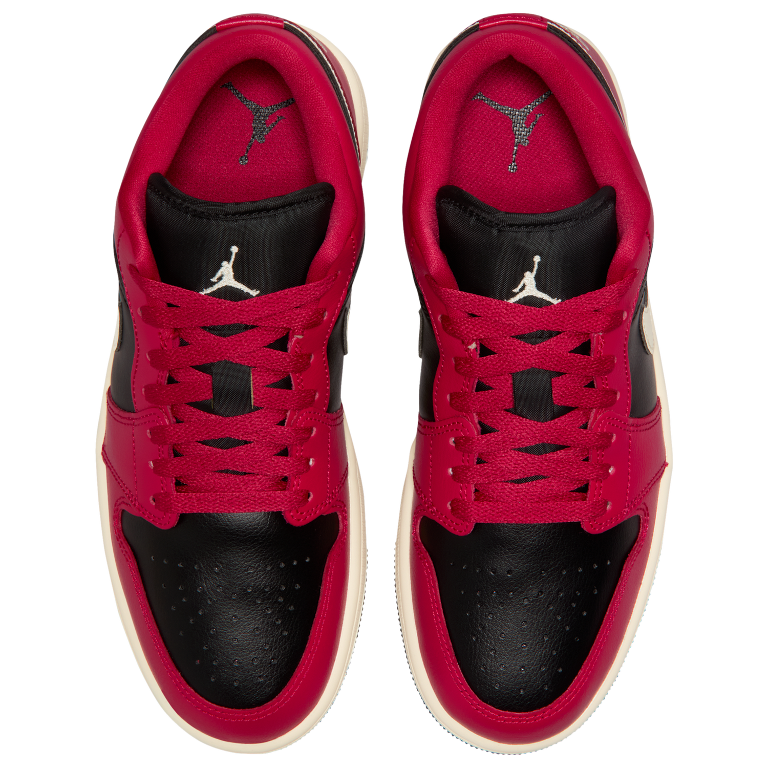 Jordan AJ 1 Low - Women's - Black/Mystic Hibiscus/Coconut Milk