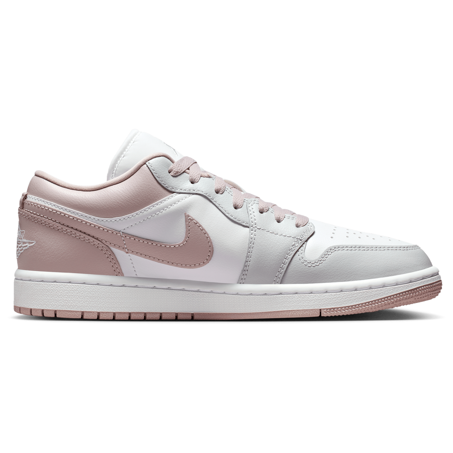 Jordan AJ 1 Low - Women's - Enigma Stone/Particle Rose/White