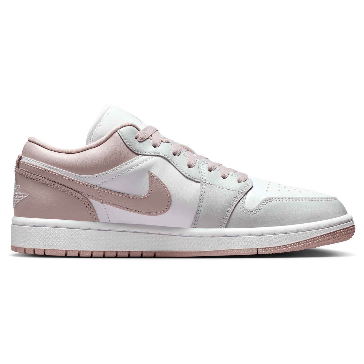 Jordan AJ 1 Low - Women's - Enigma Stone/Particle Rose/White