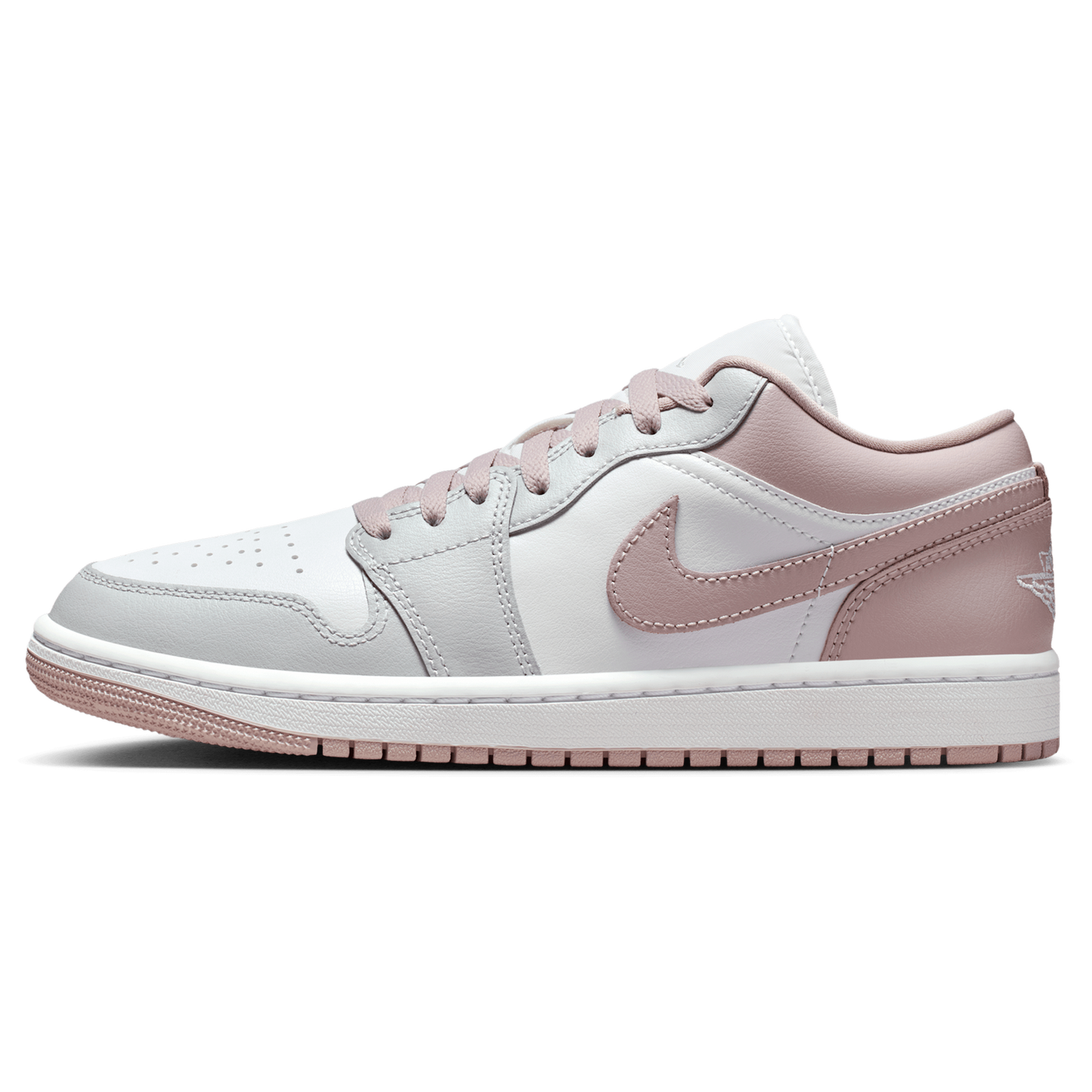 Jordan AJ 1 Low - Women's - Enigma Stone/Particle Rose/White