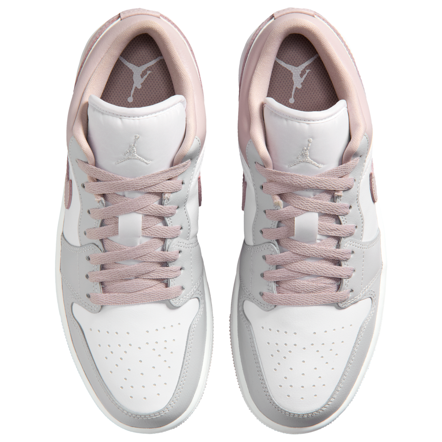 Jordan AJ 1 Low - Women's - Enigma Stone/Particle Rose/White