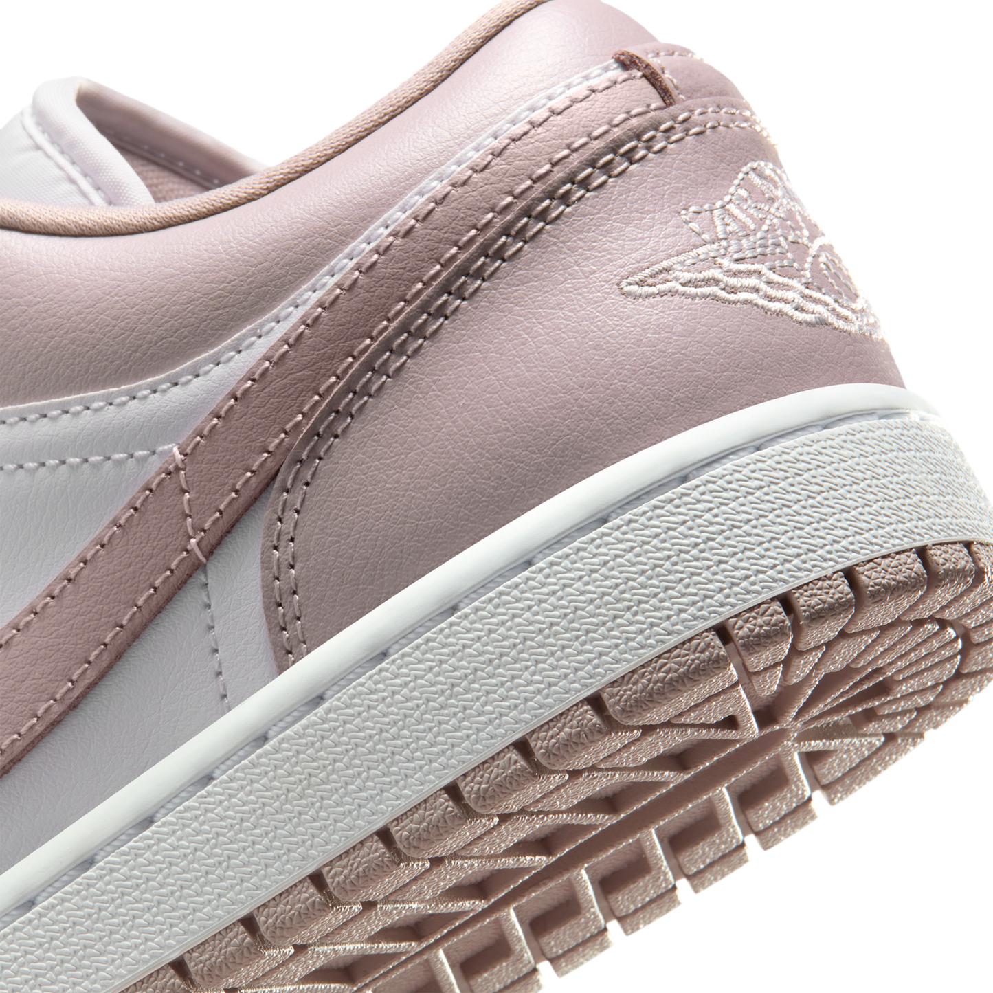 Jordan AJ 1 Low - Women's - Enigma Stone/Particle Rose/White