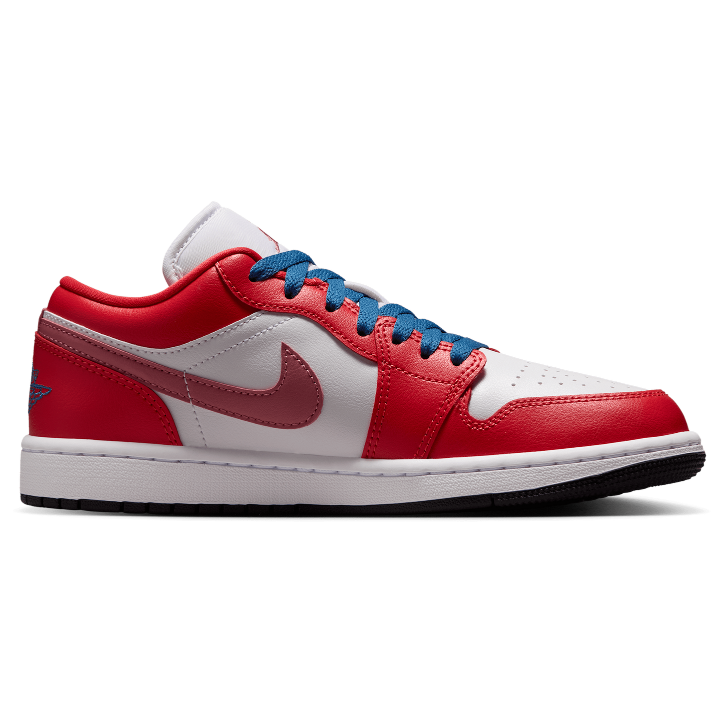 Jordan AJ 1 Low - Women's - Track Red/True Blue/White
