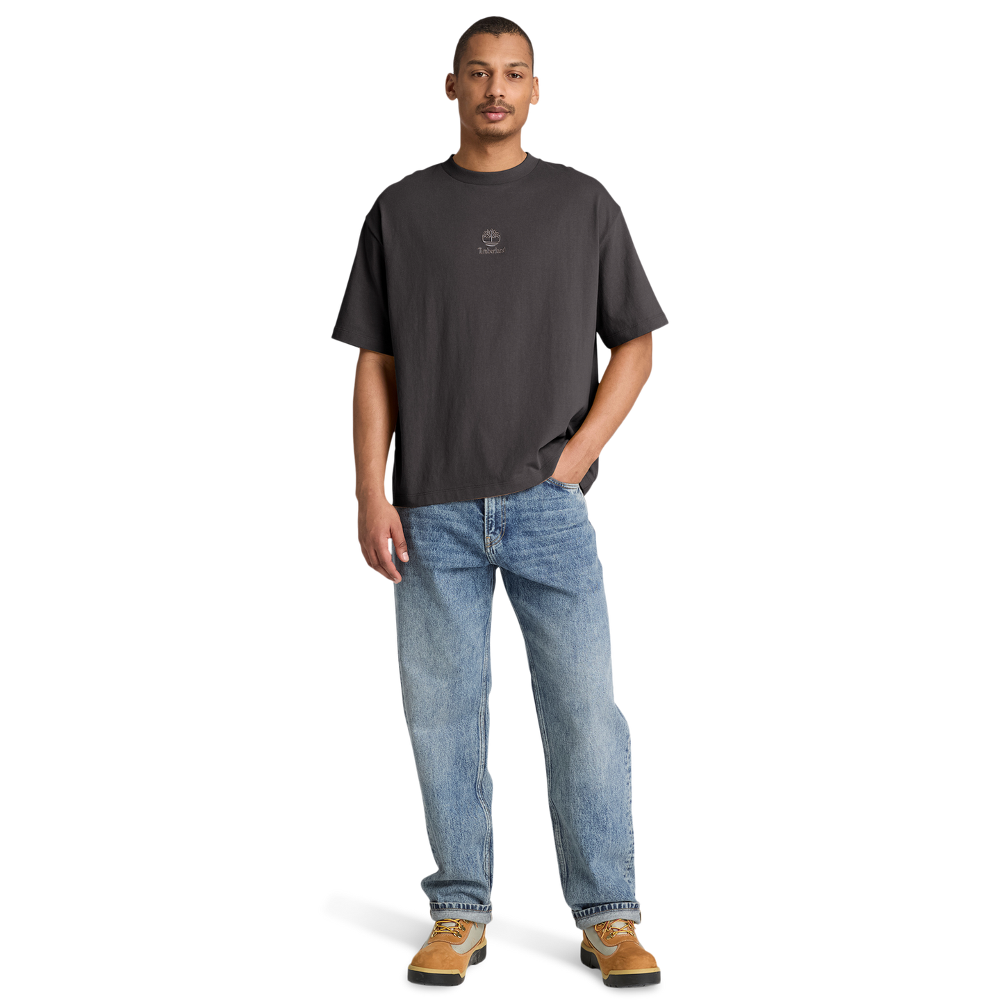 Timberland Heavyweight Short Sleeve T-shirt - Men's - Black/Black