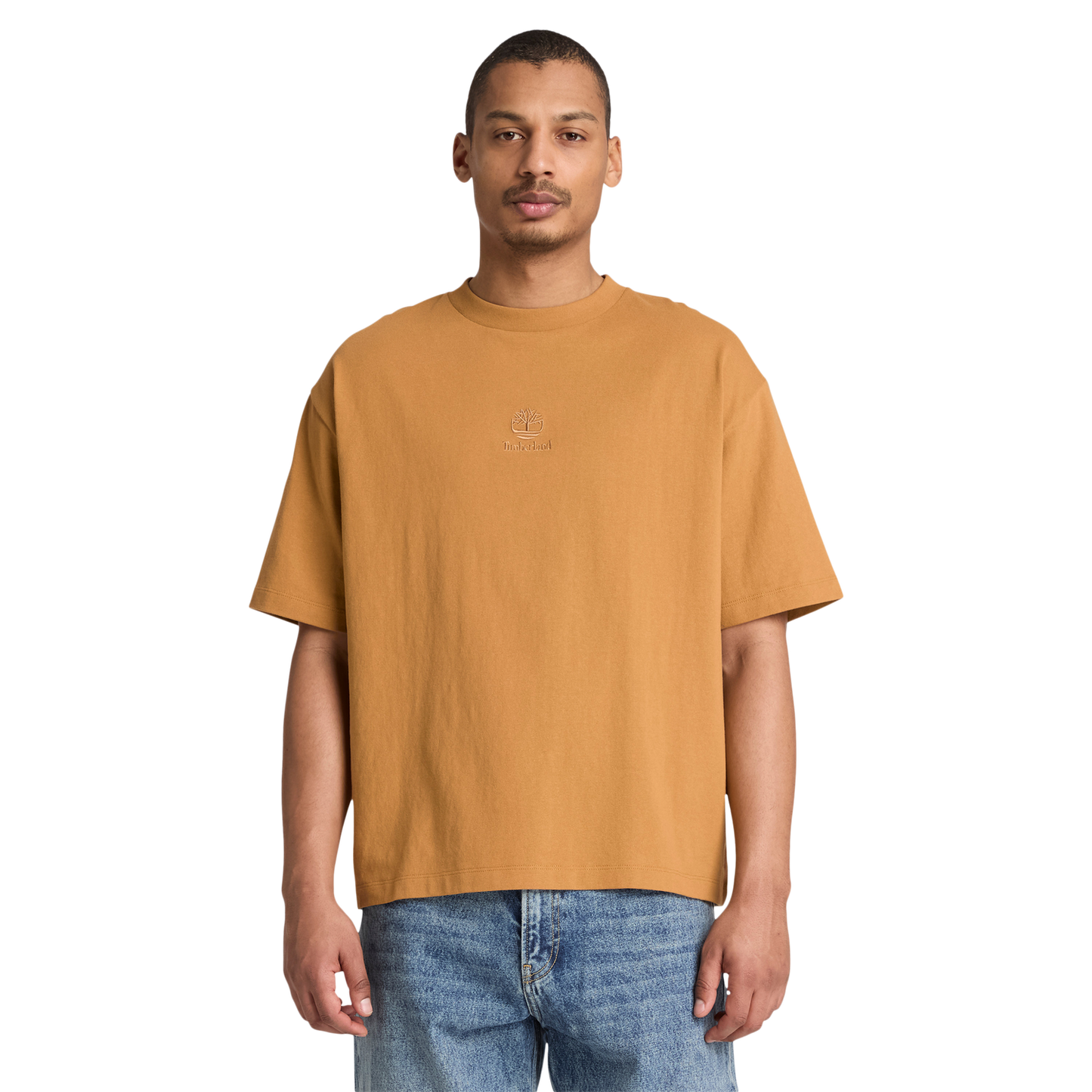 Timberland Heavyweight Short Sleeve T-shirt - Men's - Beige/Brown