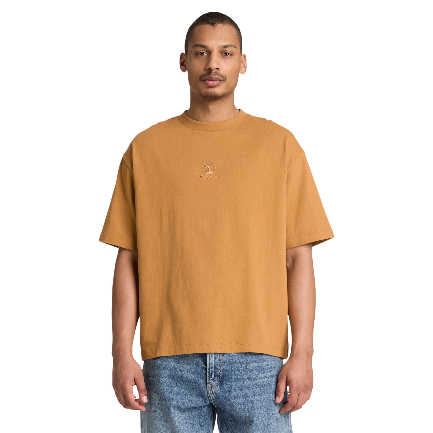 Timberland Heavyweight Short Sleeve T-shirt - Men's - Beige/Brown