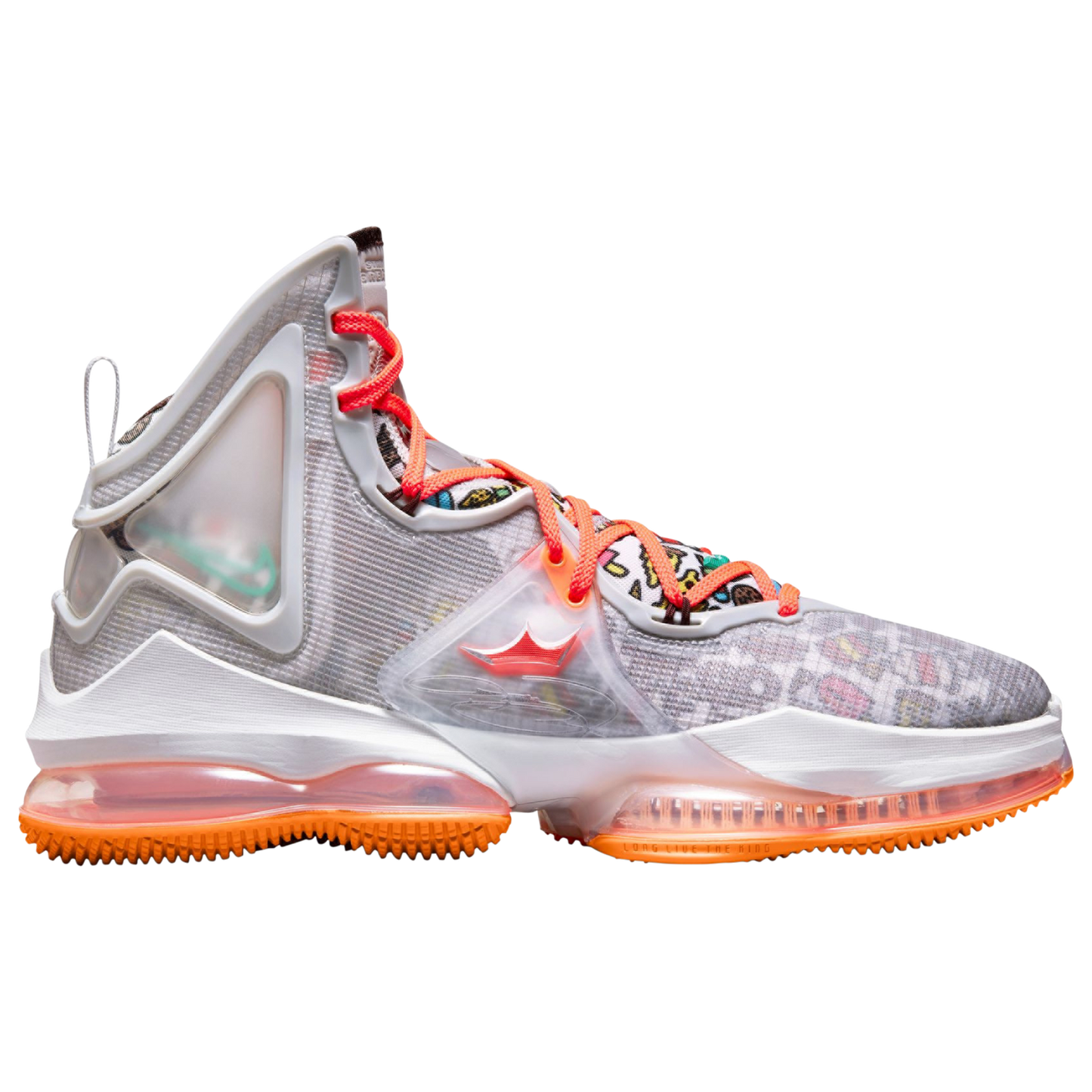Nike LeBron 19 - Men's - Green/Grey