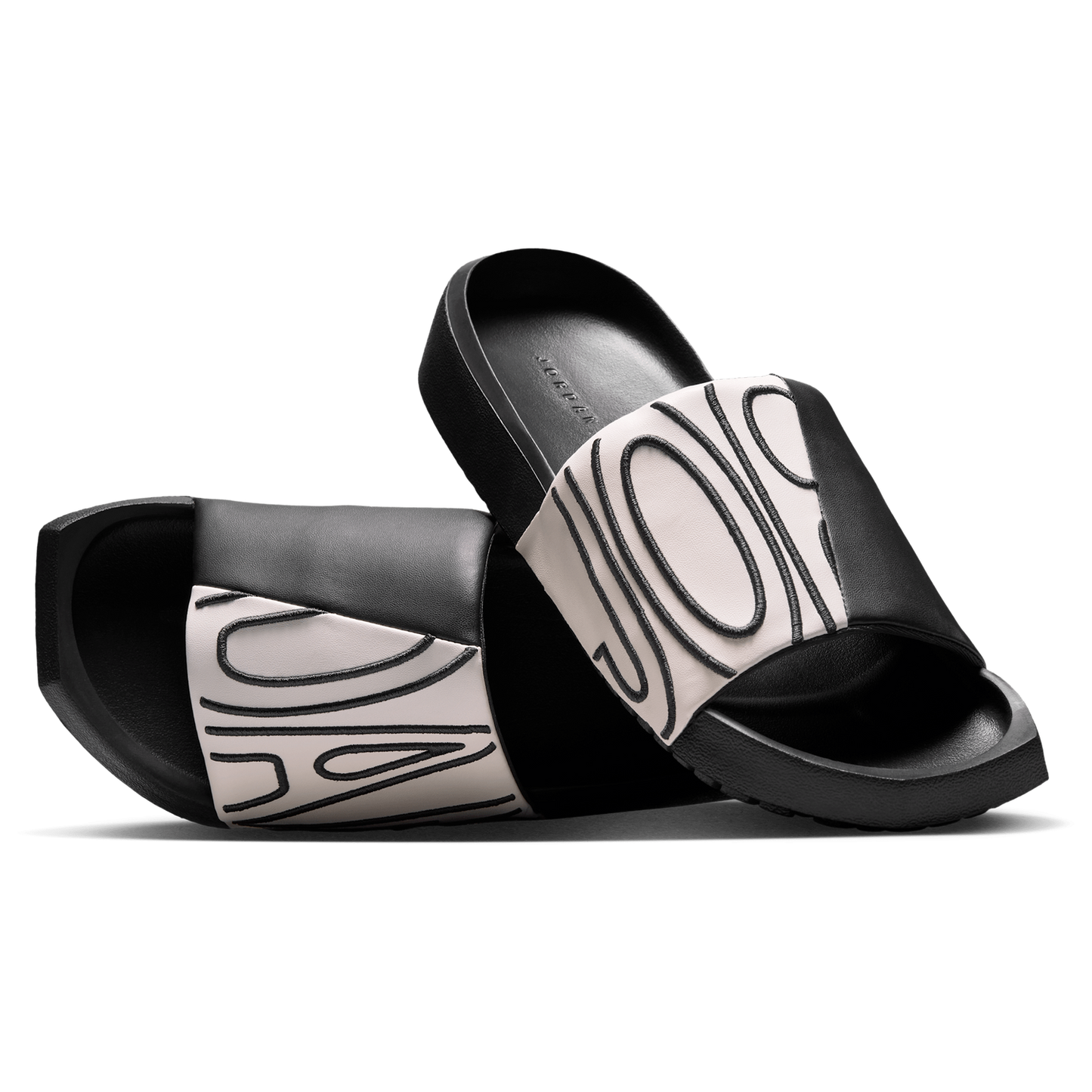 Jordan Nola Slides - Women's - Chalk/Off Noir
