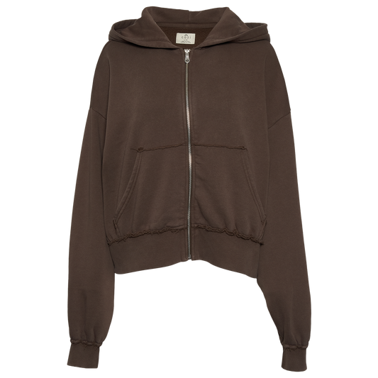 Cozi Fleece Full-Zip Hoodie - Women's - Turkish Coffee