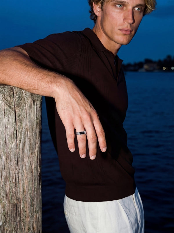 MIDNIGHT COMO RING | Silver