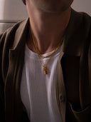 WHITE GEMSTONE CHAIN | 18K Gold