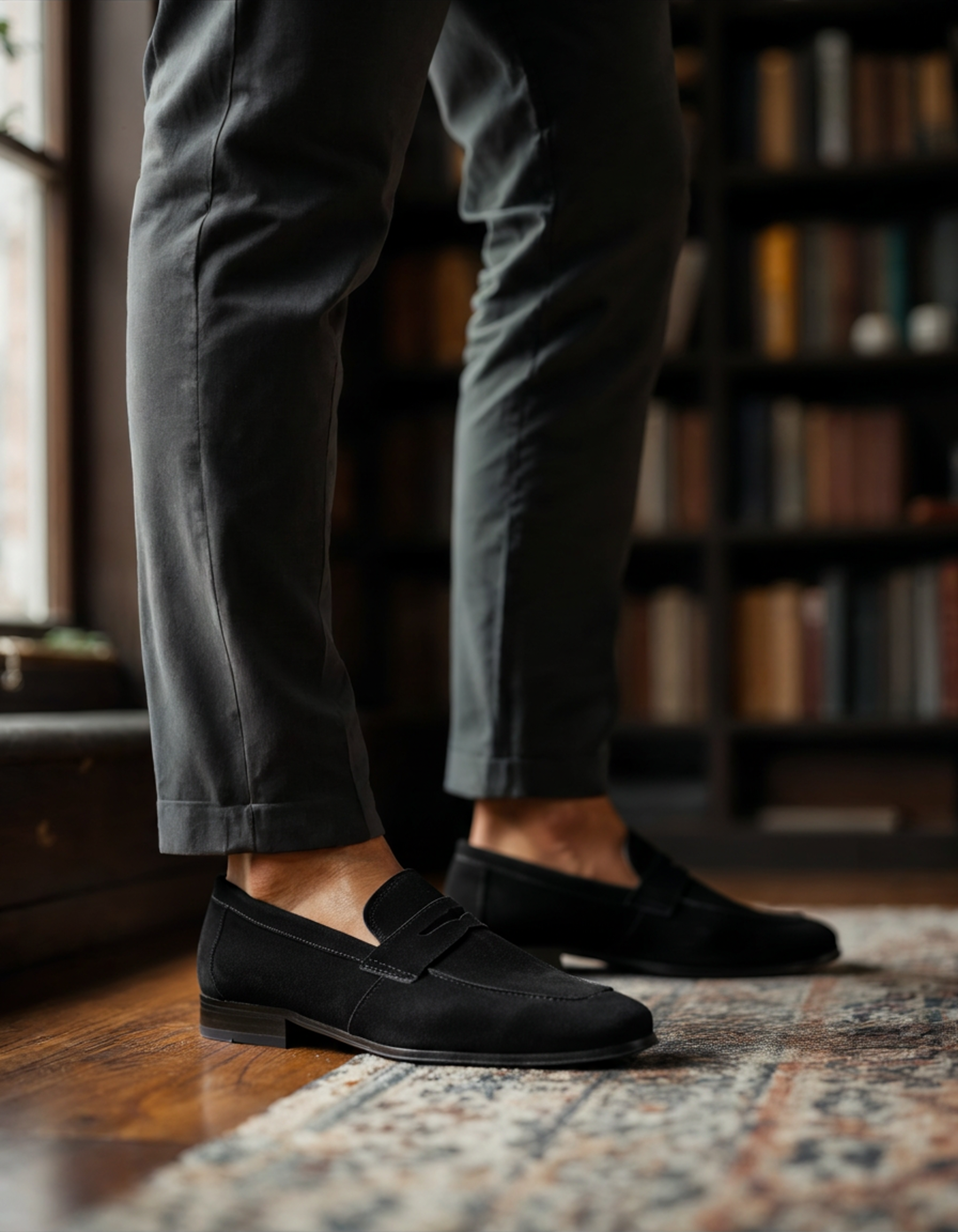 Suede Penny Loafers - foto 3