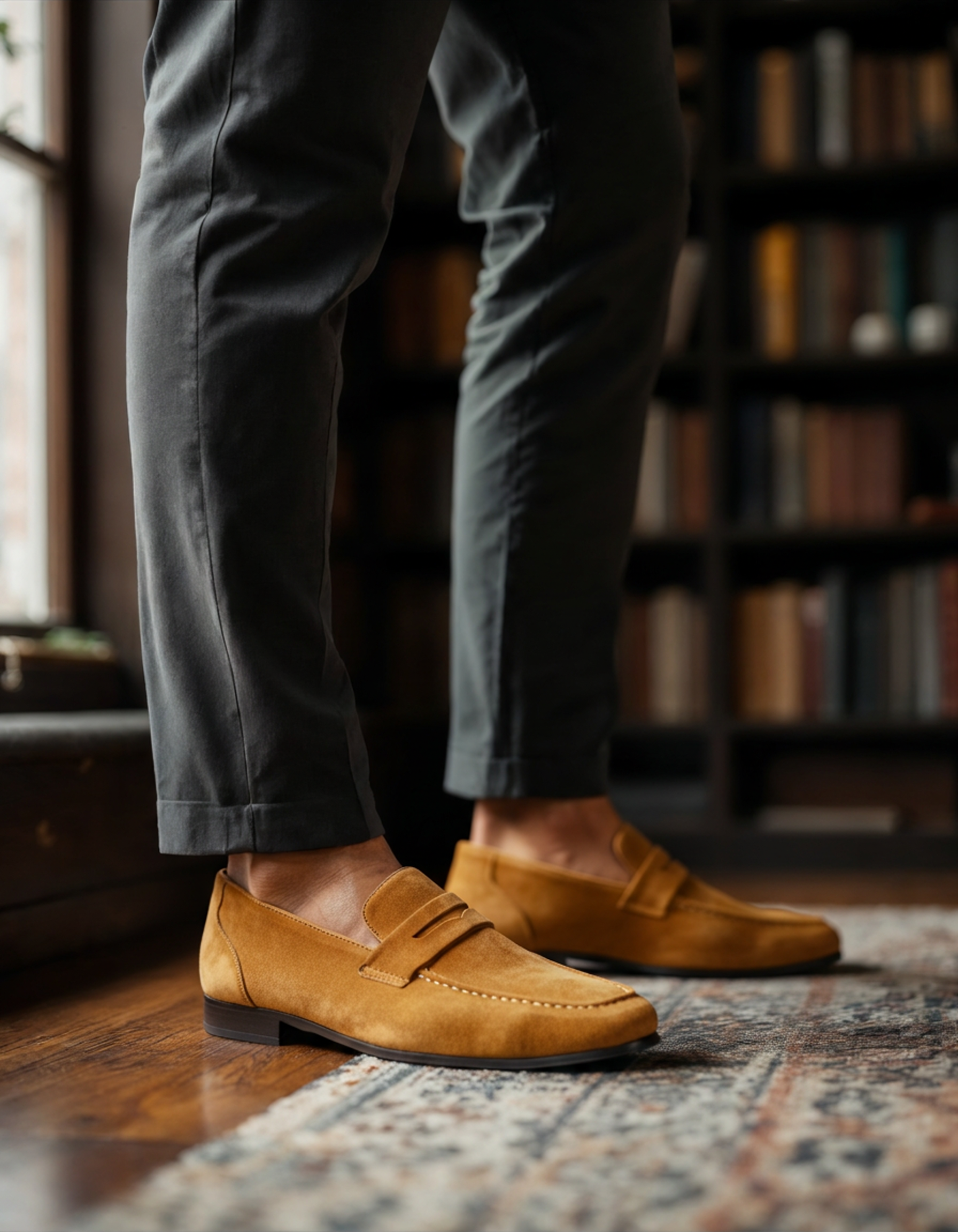 Suede Penny Loafers - foto 7