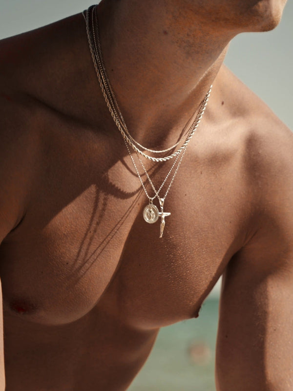 CHRISTIAN CHAIN SET | Silver