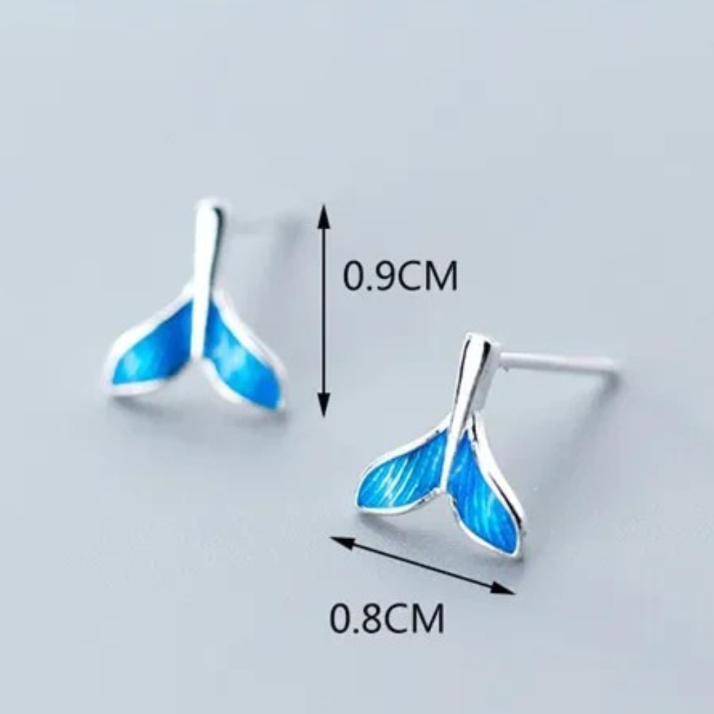 Ocean's Tail Stud Earrings - foto 7
