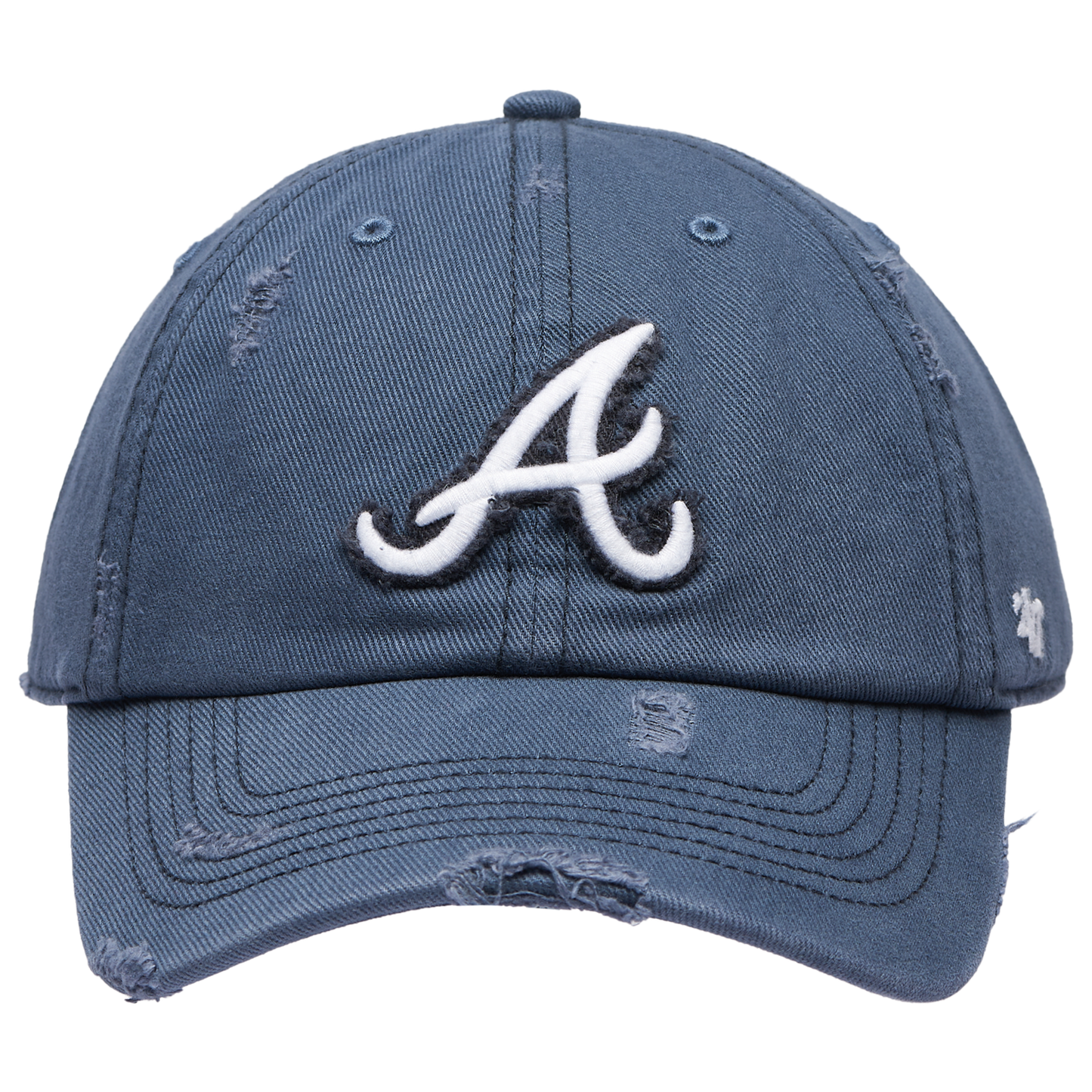 47 Brand Braves Weathered 47 Clean Up Cap - Men's - Blue/Multi