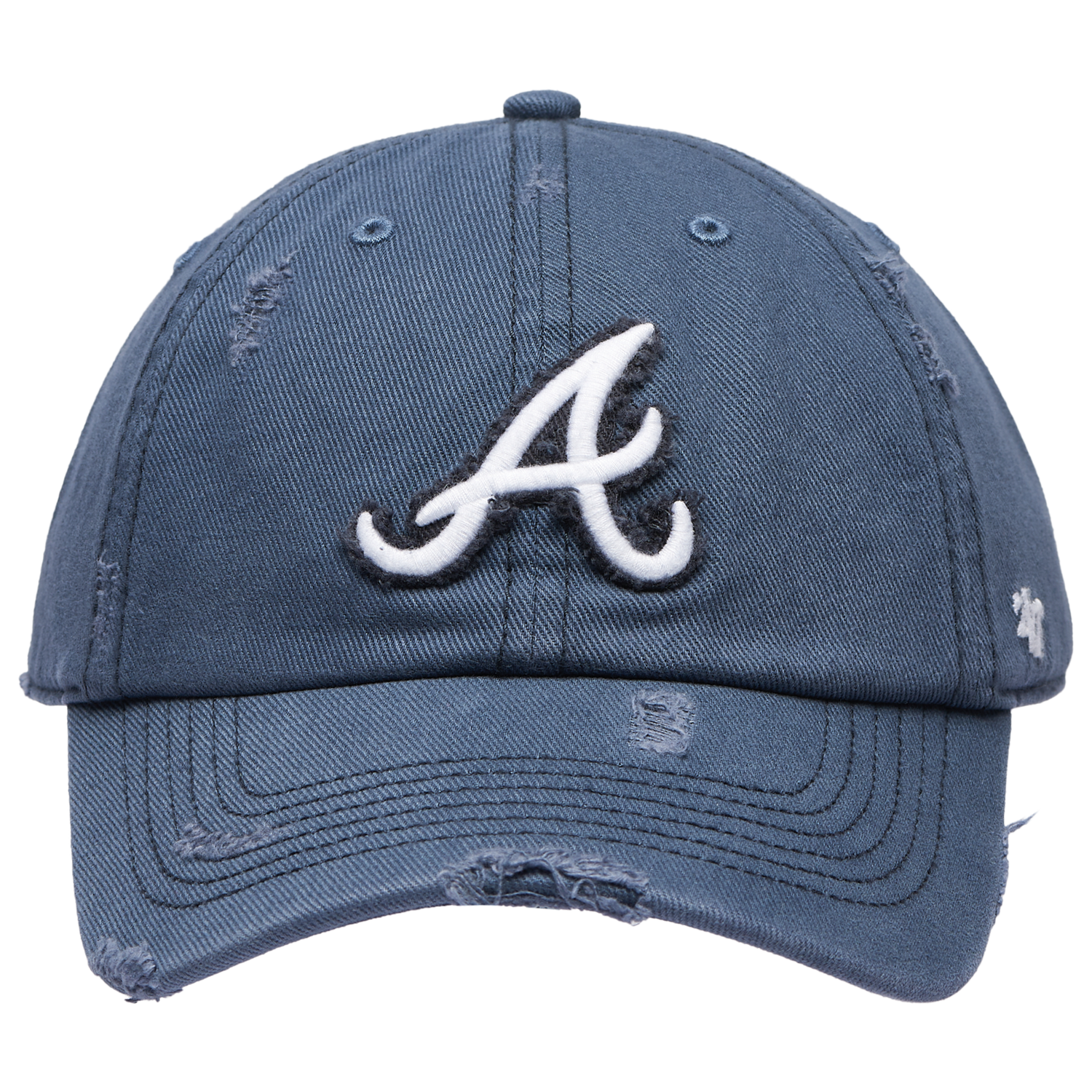 47 Brand Braves Weathered 47 Clean Up Cap - Men's - Blue/Multi