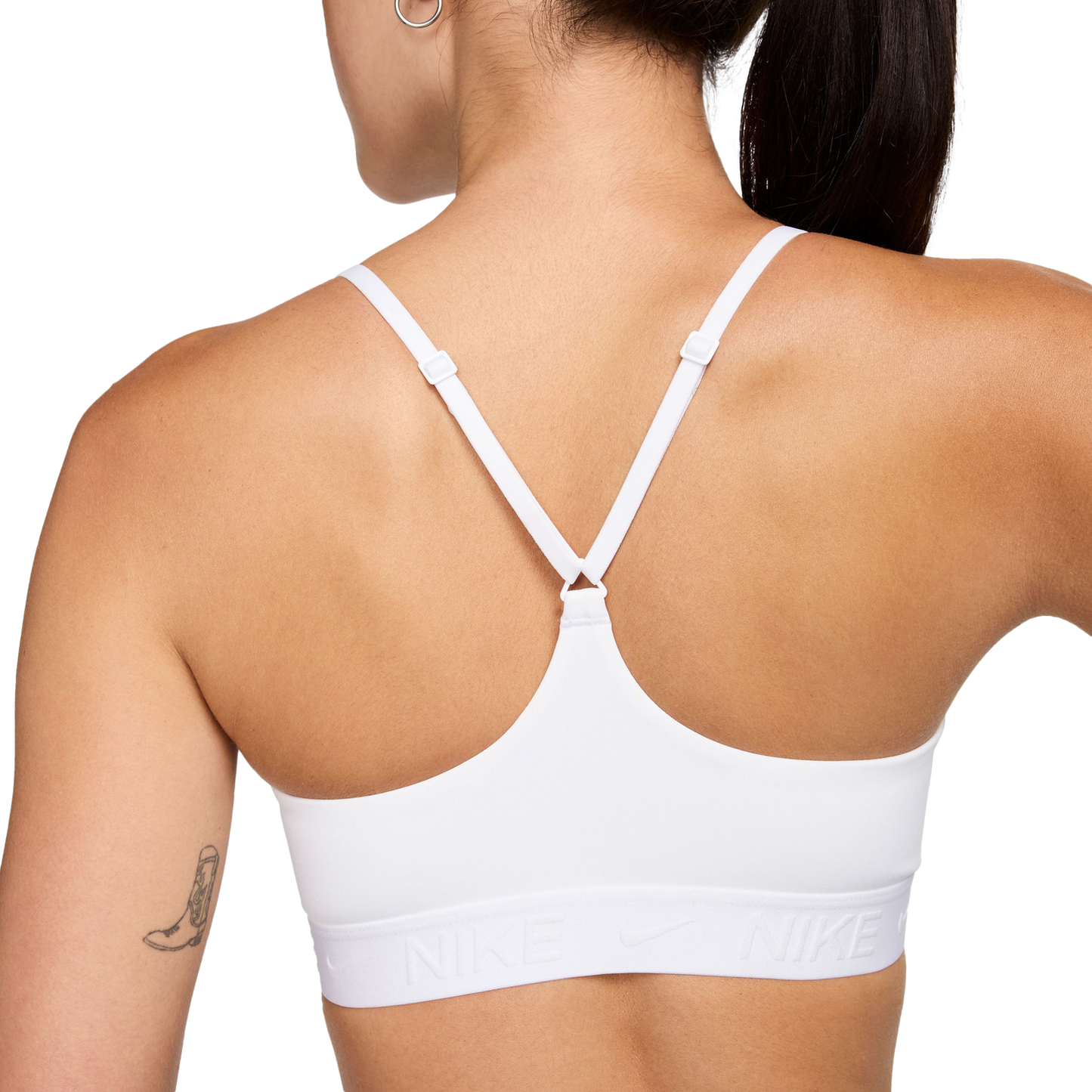 Nike Dri-FIT Indy Bra - Women's - White/Stone Mauve