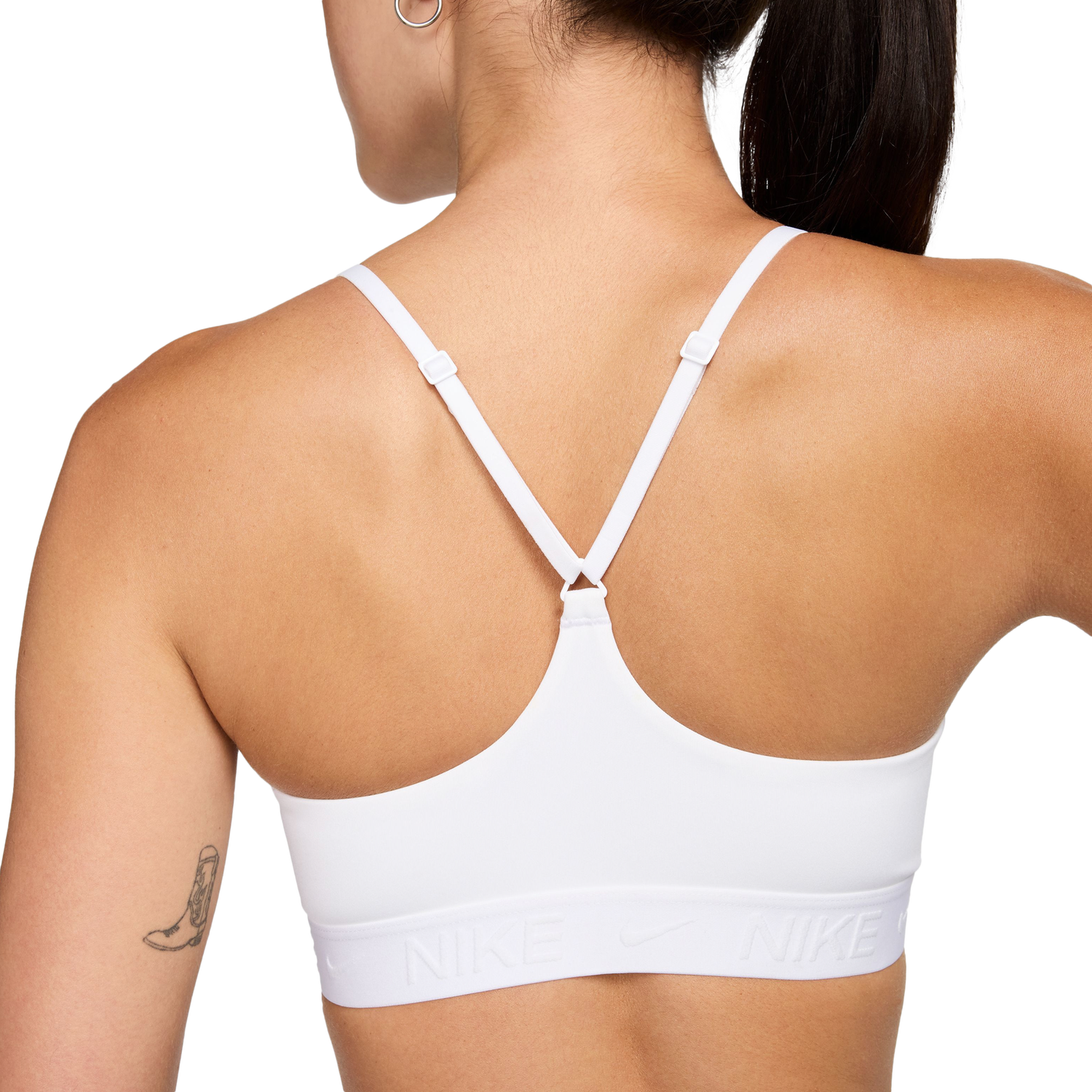 Nike Dri-FIT Indy Bra - Women's - White/Stone Mauve