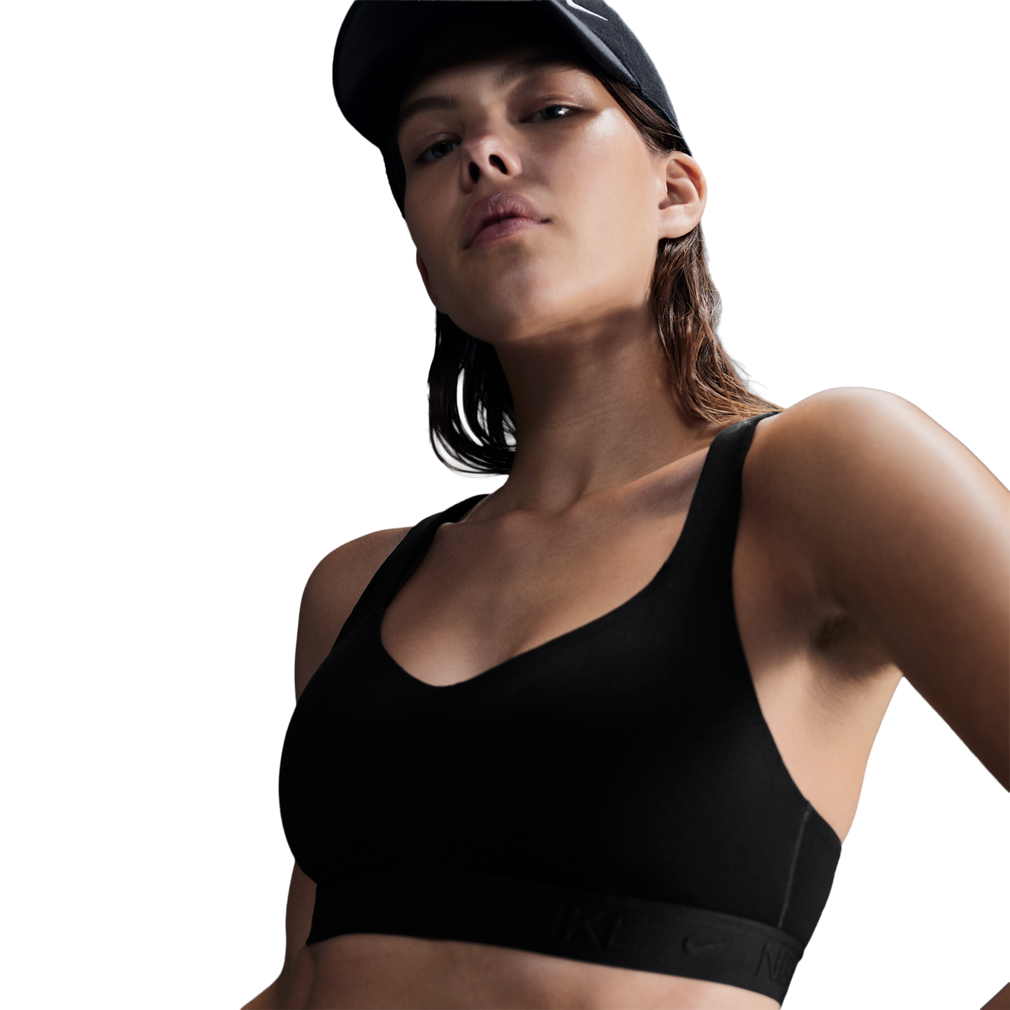 Nike Indy High DF Sports Bra - Women's - Black/Black/Black