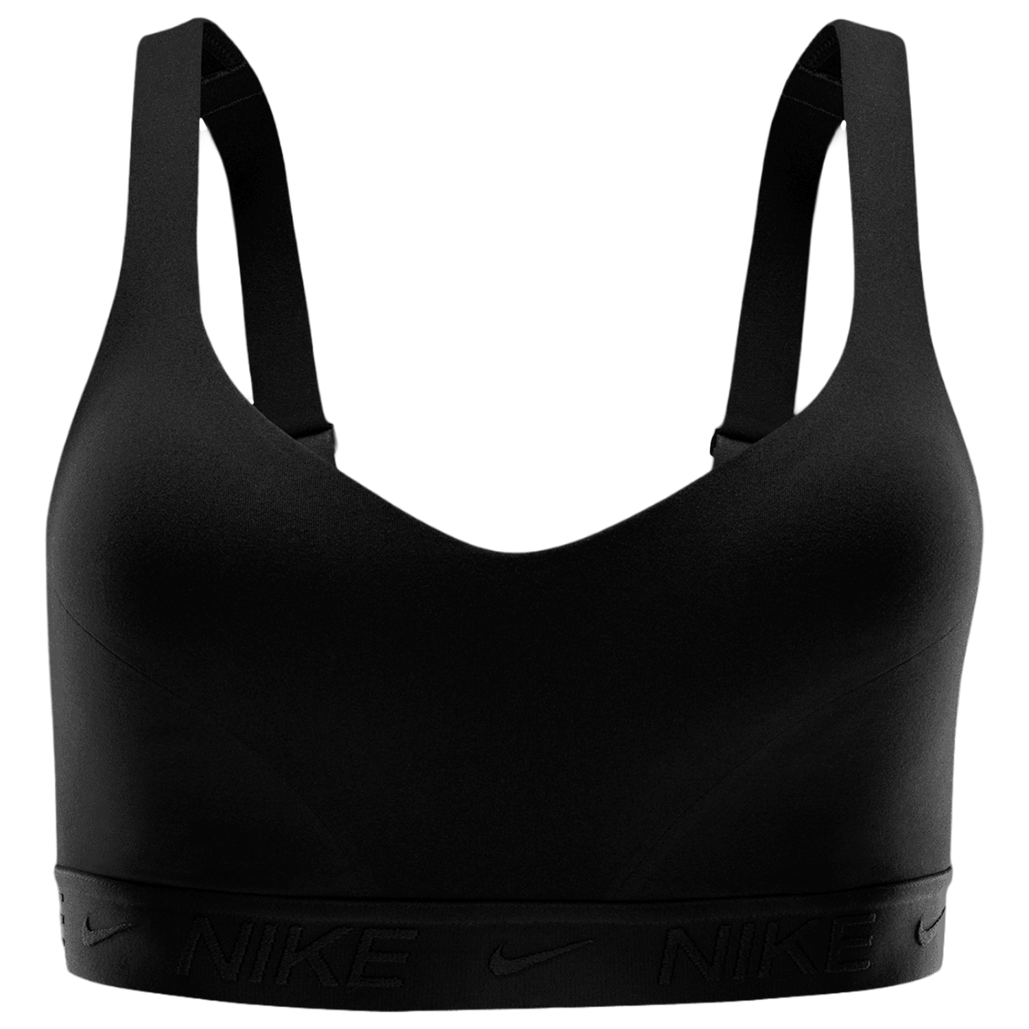 Nike Indy High DF Sports Bra - Women's - Black/Black/Black