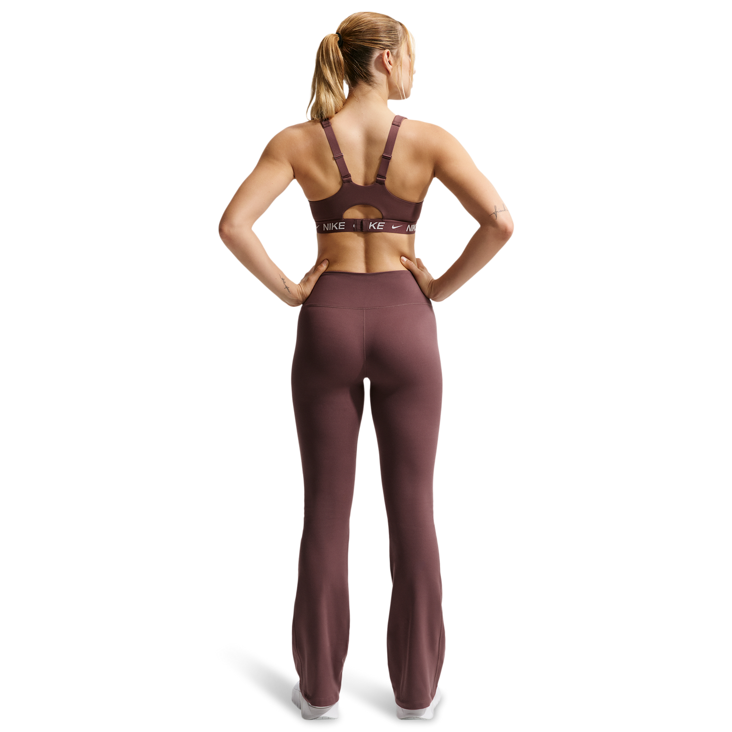 Nike Indy High DF Sports Bra - Women's - Sail/Tattoo