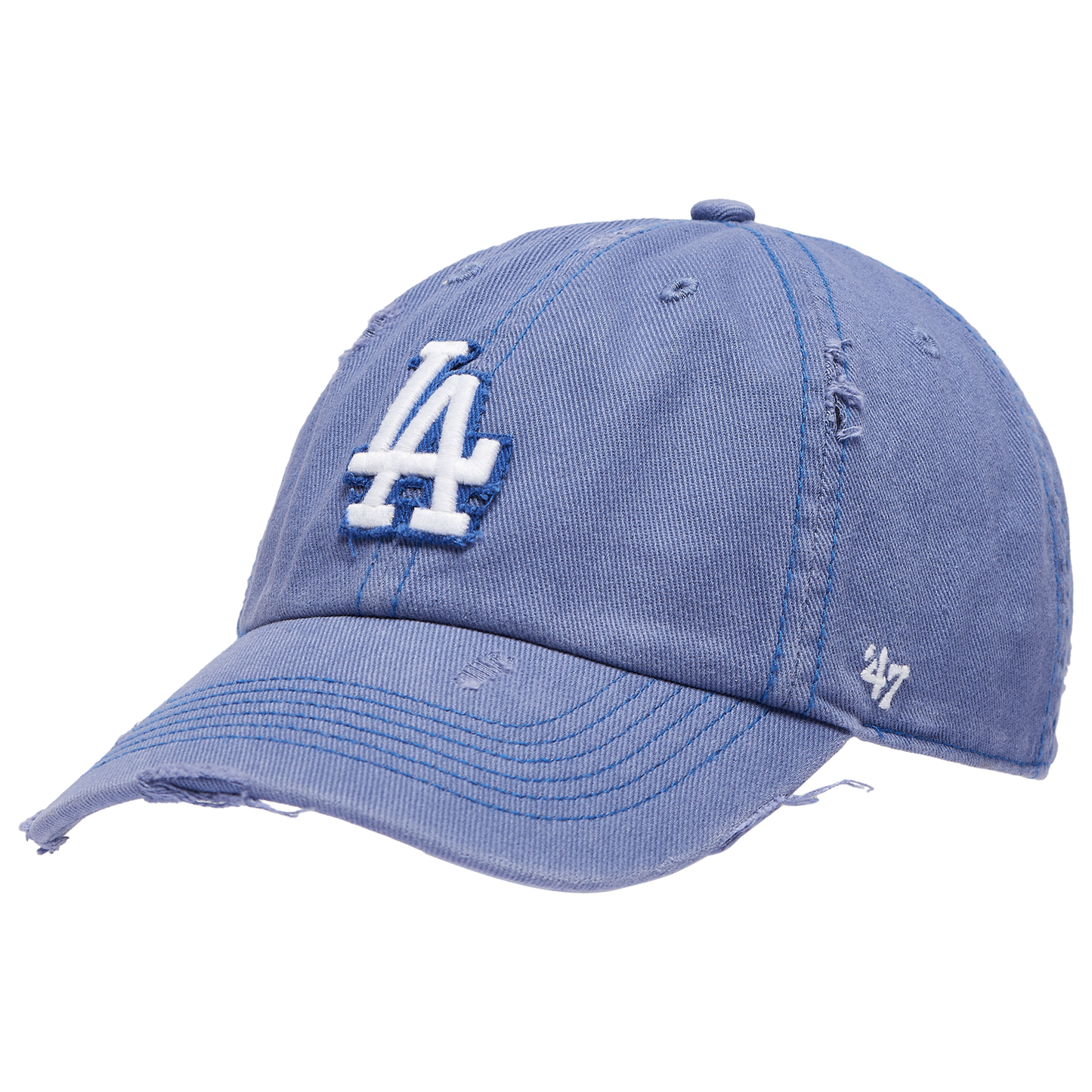 47 Brand Dodgers Weathered 47 Clean Up Cap - Men's - Blue/Multi