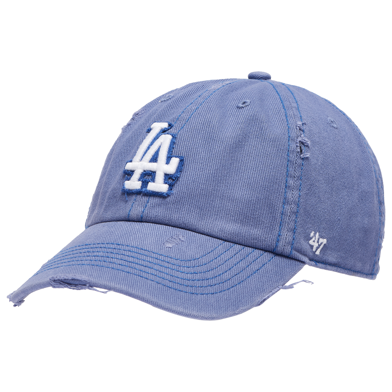 47 Brand Dodgers Weathered 47 Clean Up Cap - Men's - Blue/Multi