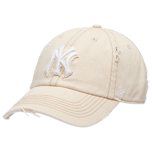 47 Brand Yankees Weathered 47 Clean Up Cap - Men's - Beige/Multi