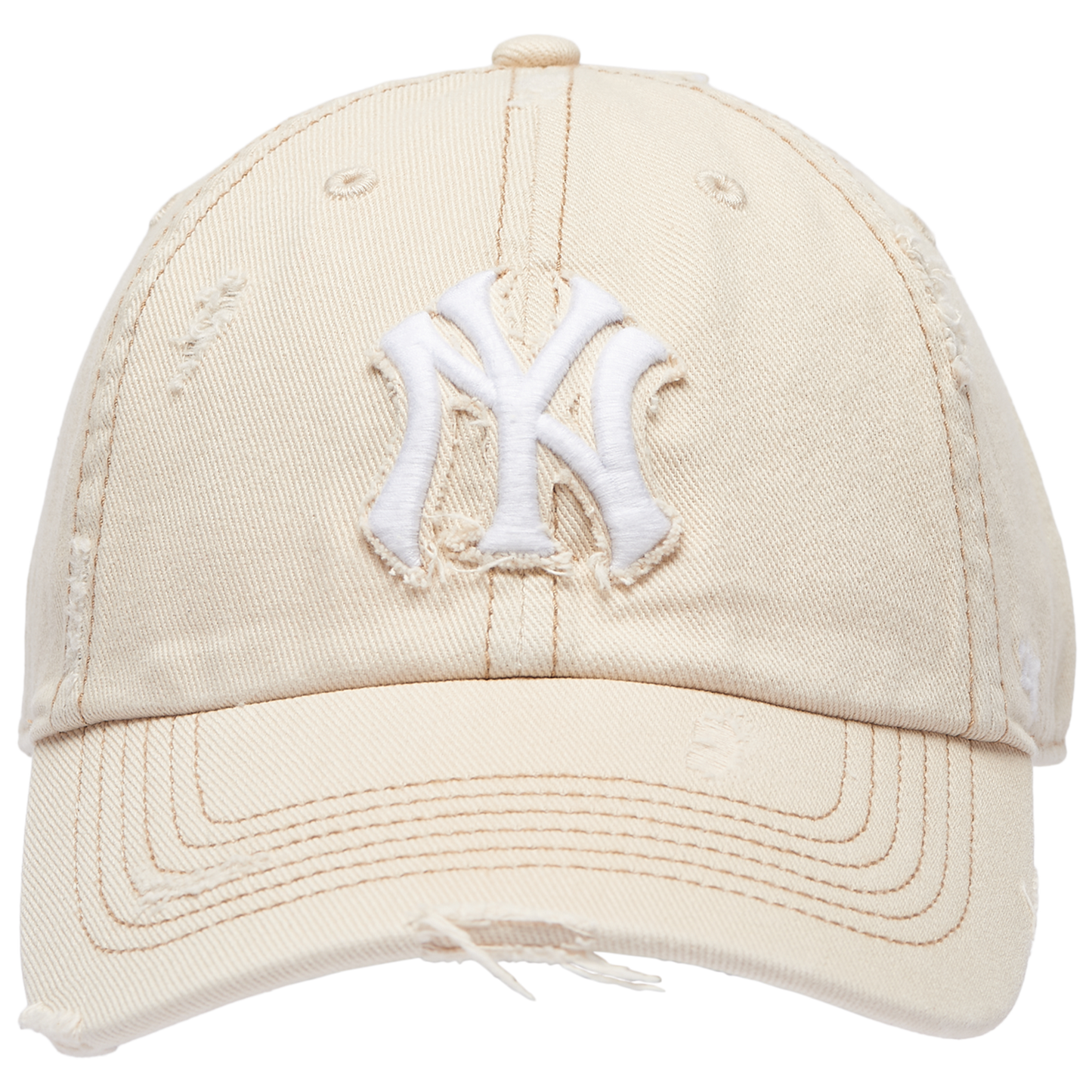 47 Brand Yankees Weathered 47 Clean Up Cap - Men's - Beige/Multi
