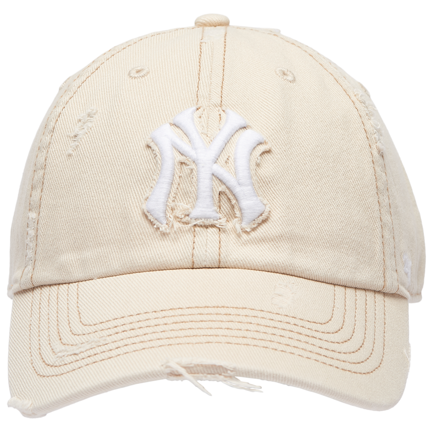 47 Brand Yankees Weathered 47 Clean Up Cap - Men's - Beige/Multi