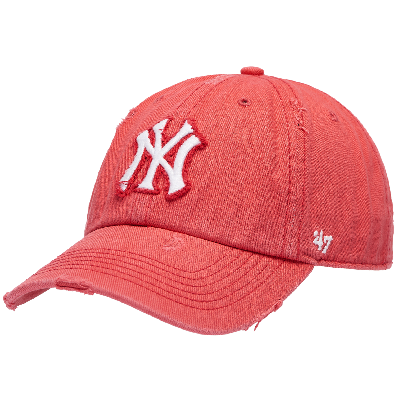 47 Brand Yankees Weathered 47 Clean Up Cap - Men's - Multi/Red