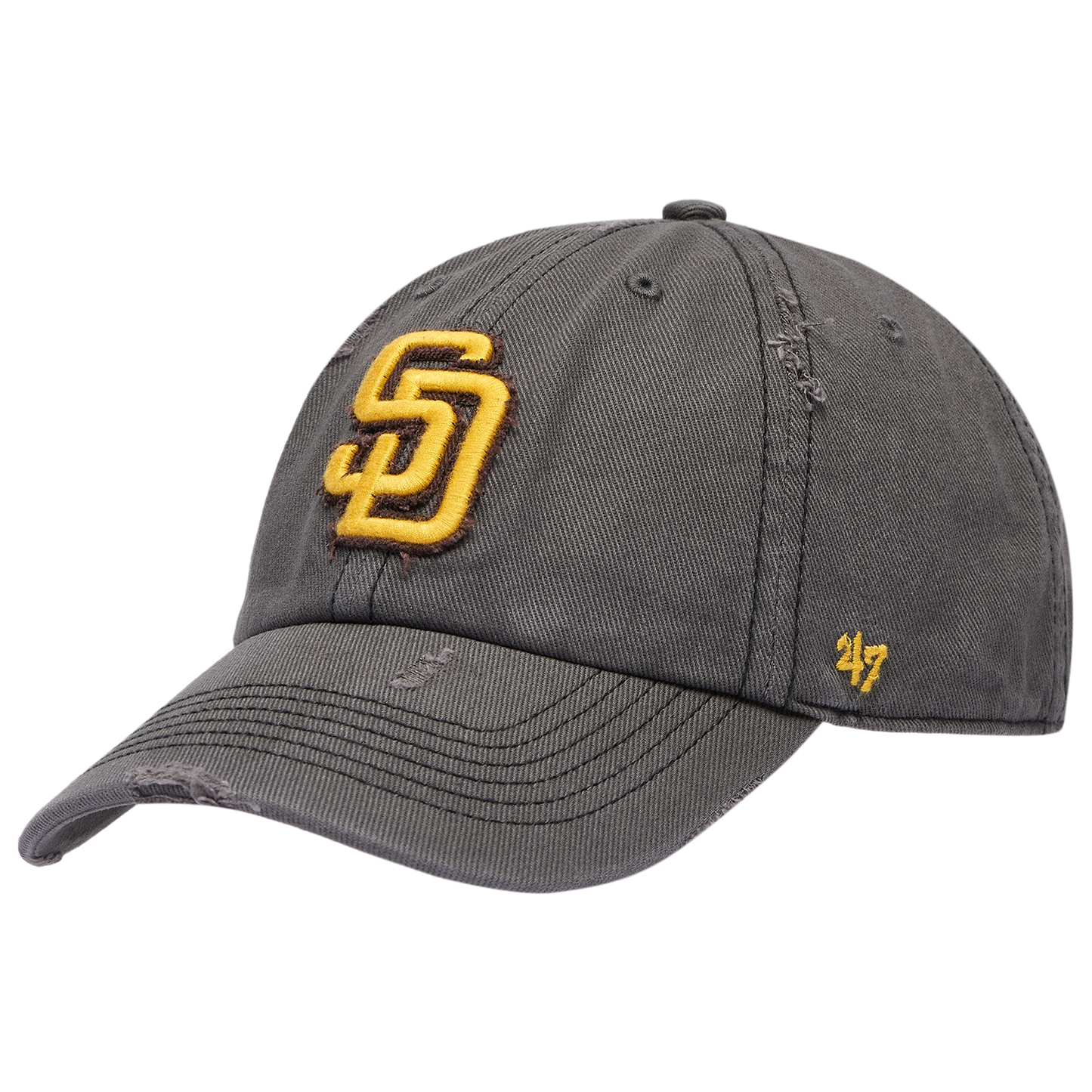 47 Brand Padres Weathered 47 Clean Up Cap - Men's - Black/Multi