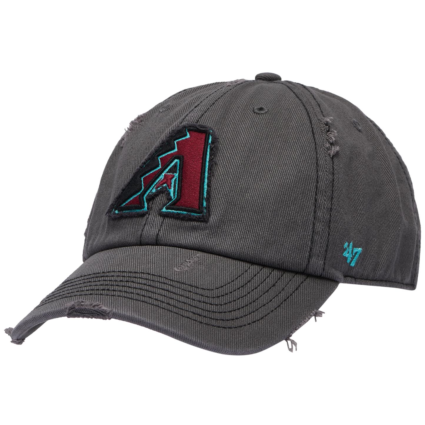 47 Brand Diamondbacks Weathered 47 Clean Up Cap - Men's - Black/Multi