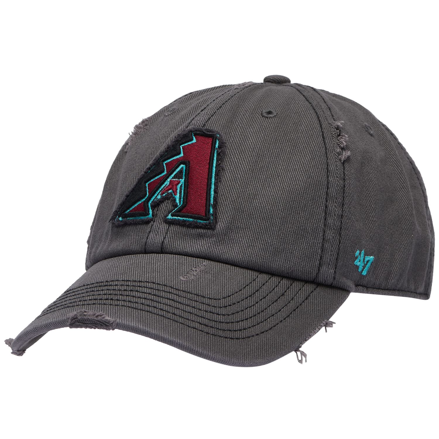47 Brand Diamondbacks Weathered 47 Clean Up Cap - Men's - Black/Multi