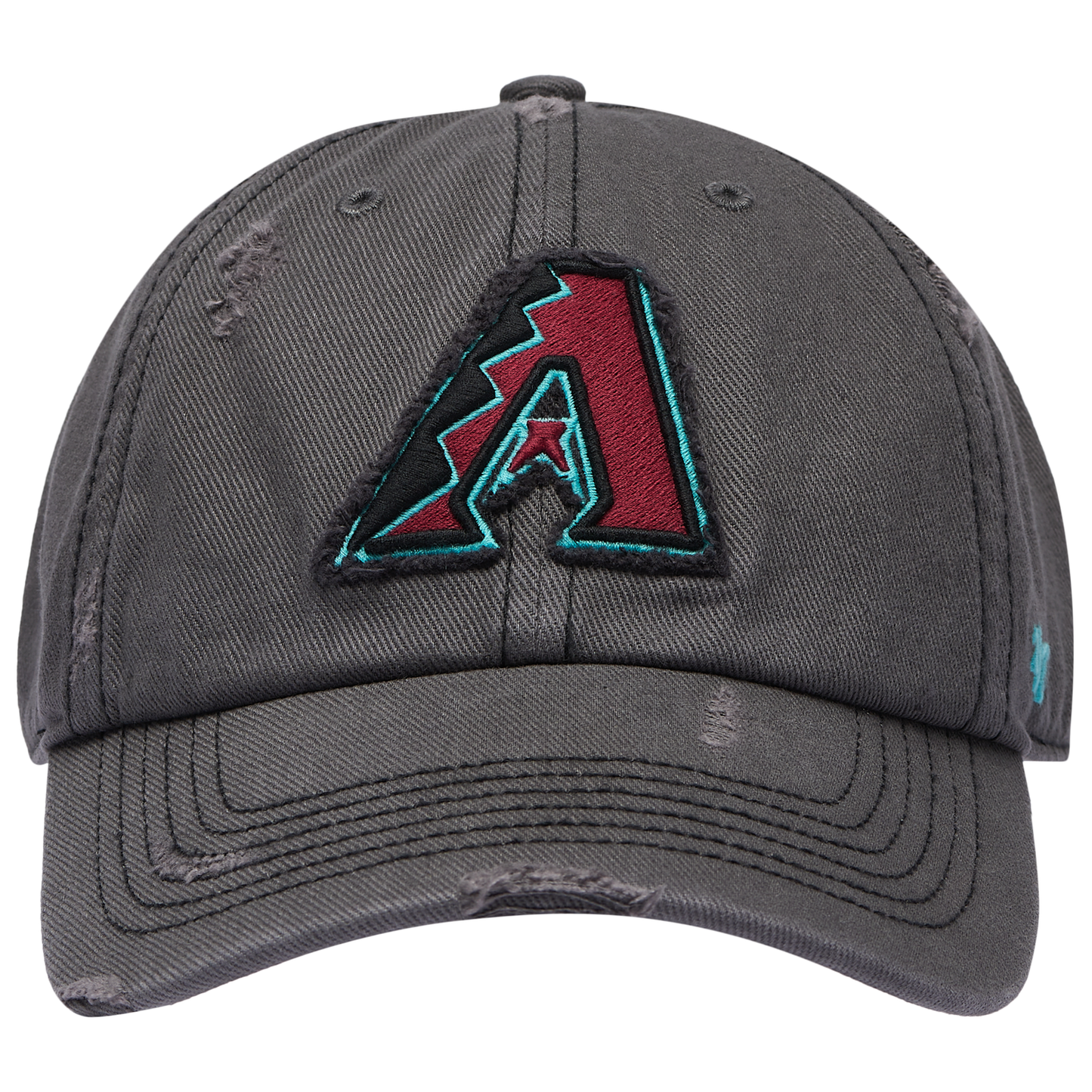 47 Brand Diamondbacks Weathered 47 Clean Up Cap - Men's - Black/Multi