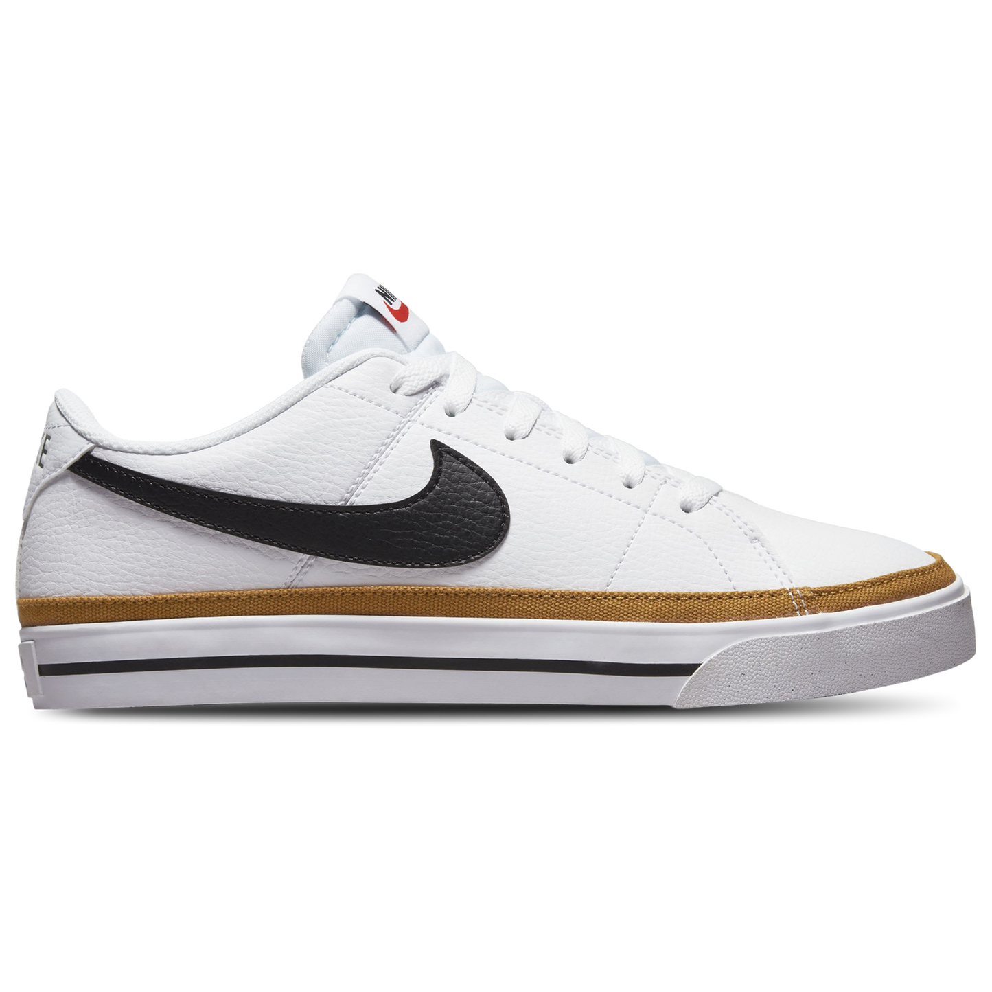 Nike Court Legacy Low - Women's - White/Black/Desert Orchre