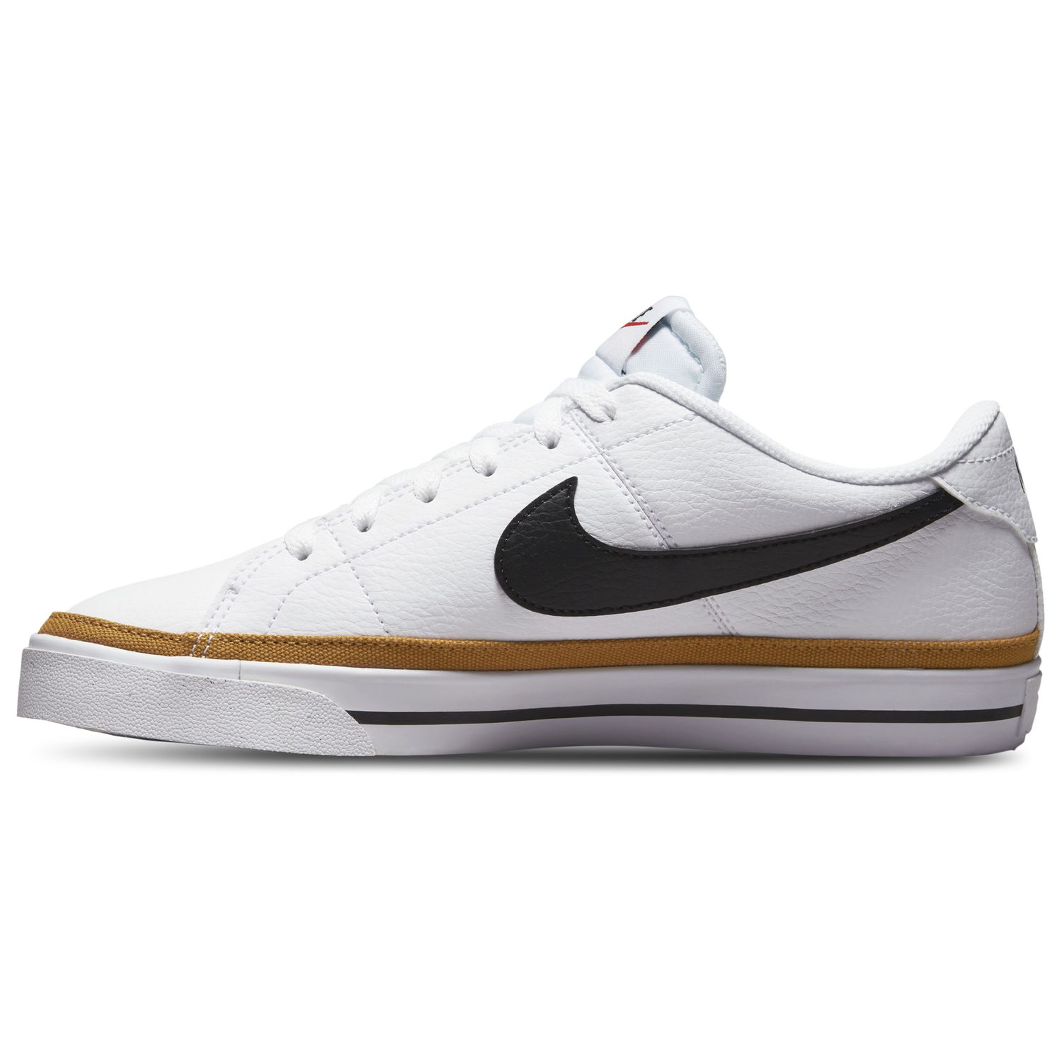 Nike Court Legacy Low - Women's - White/Black/Desert Orchre