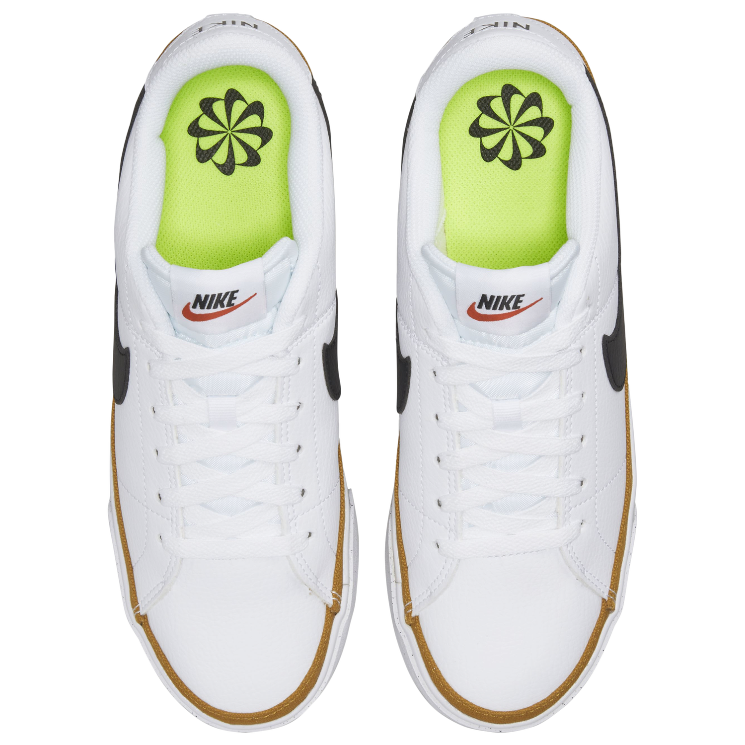 Nike Court Legacy Low - Women's - White/Black/Desert Orchre