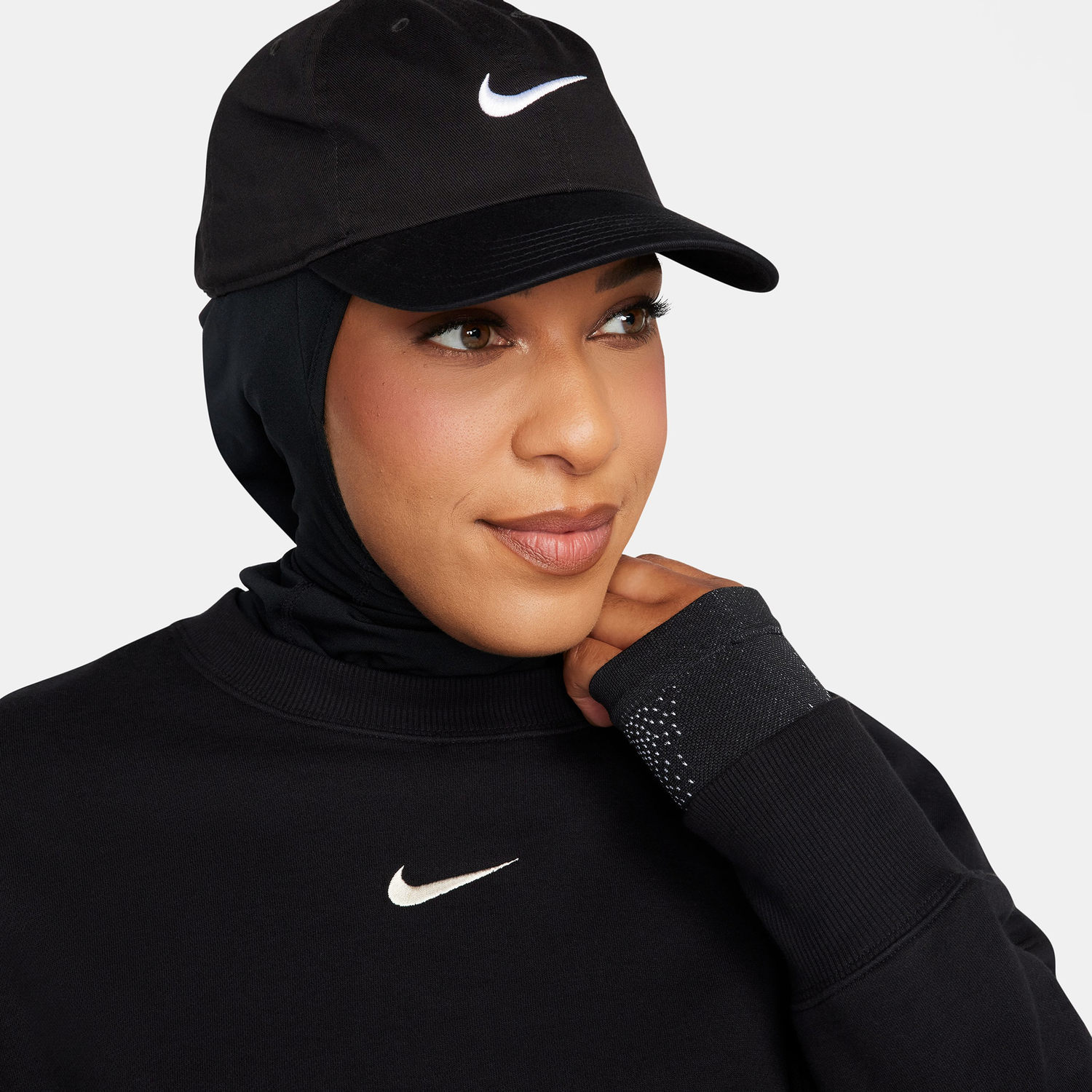 Nike Phoenix OS Fleece Crew - Women's - Black/White