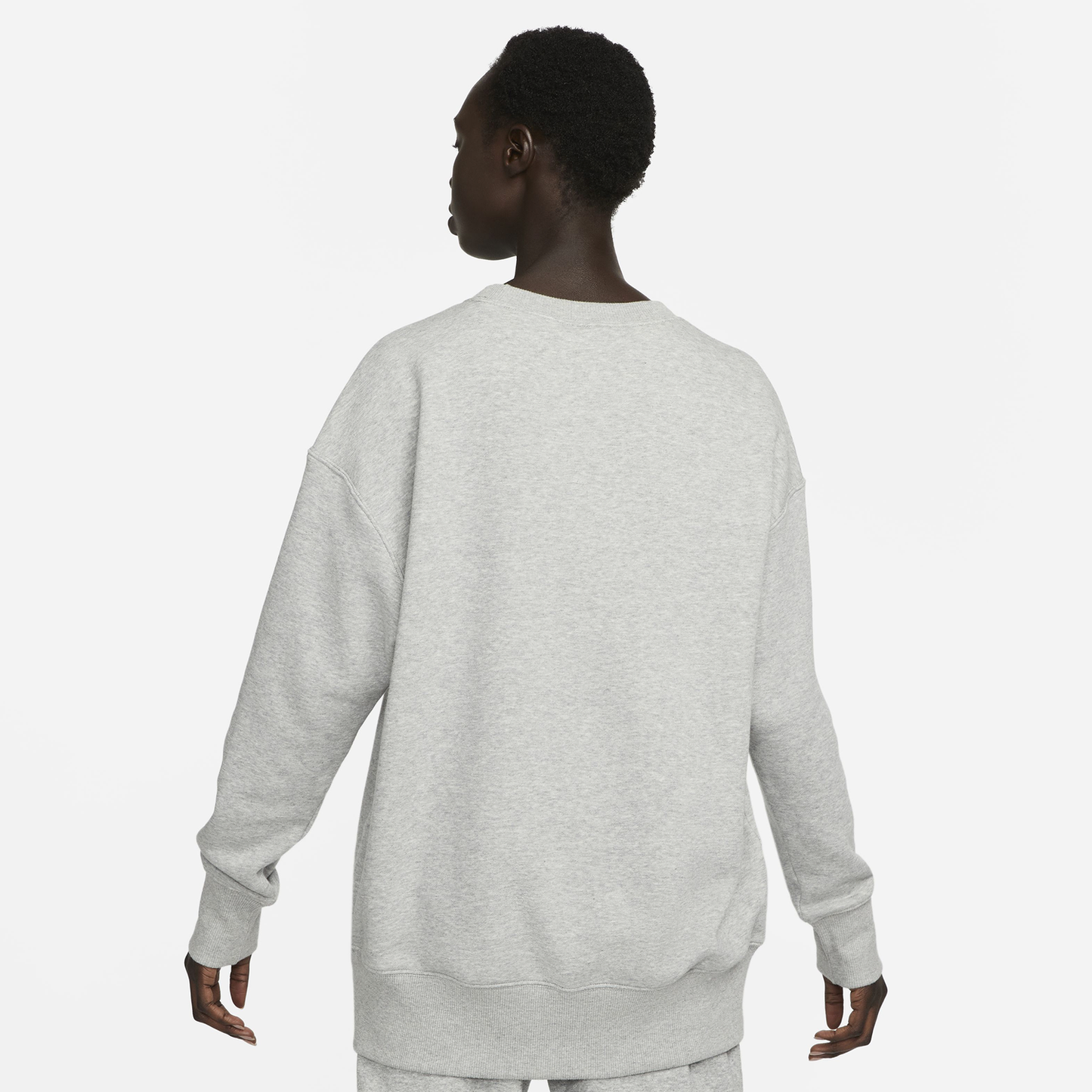 Nike Phoenix OS Fleece Crew - Women's - Sail/Dark Grey Heather