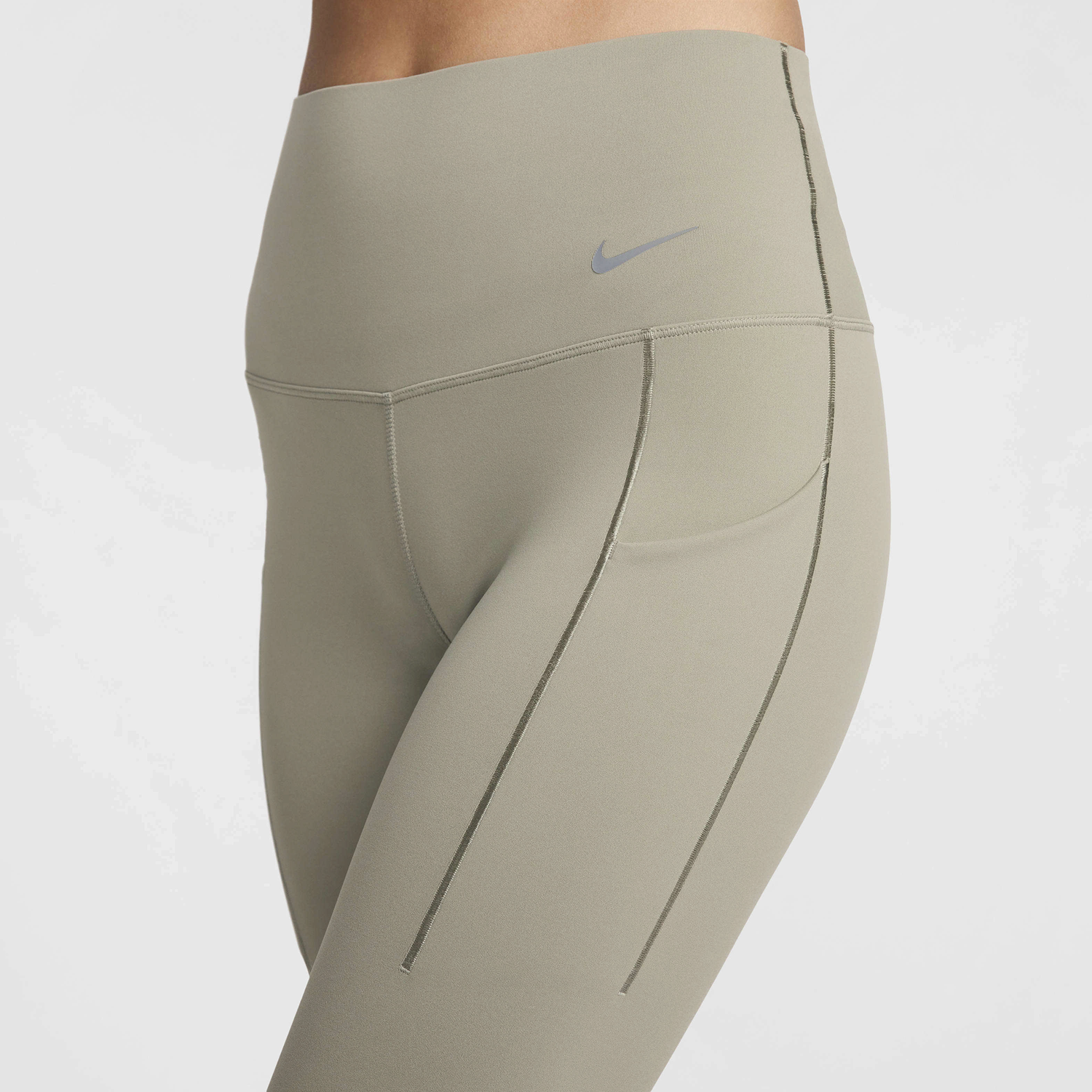 Nike Universal High Rise DF 7/8 Tight - Women's - Light Army/Black
