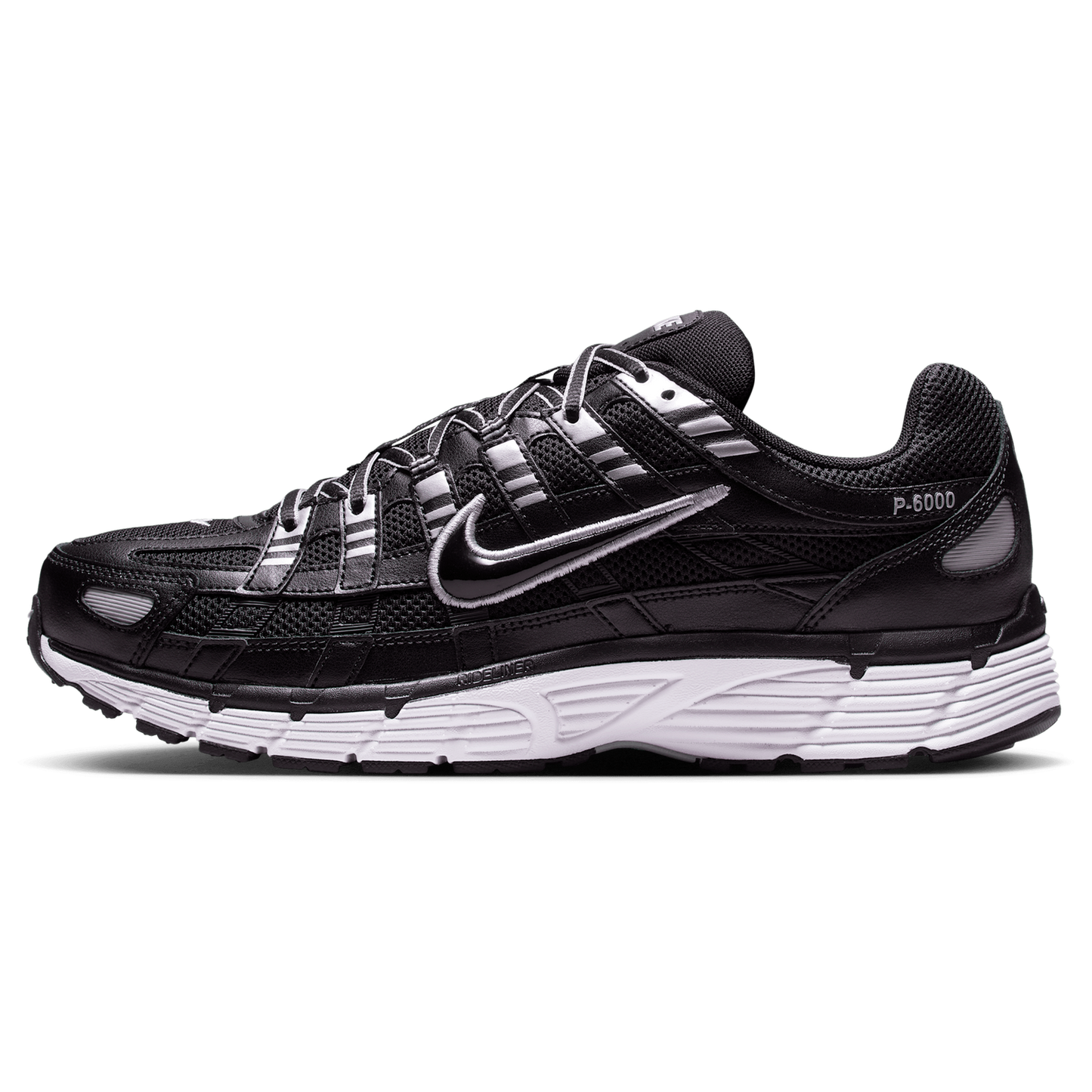 Nike P-6000 - Men's - Black/White/Mtlc Silver