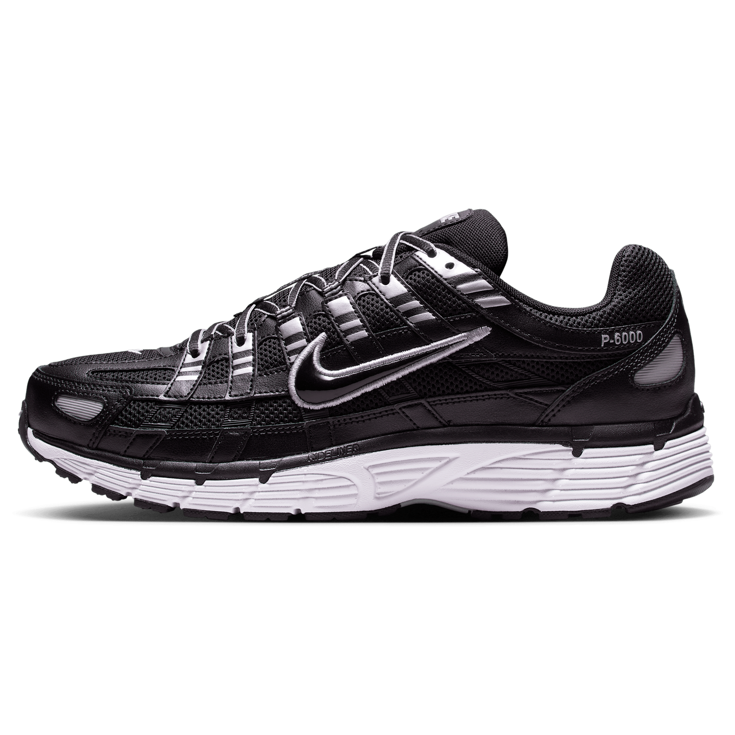 Nike P-6000 - Men's - Black/White/Mtlc Silver